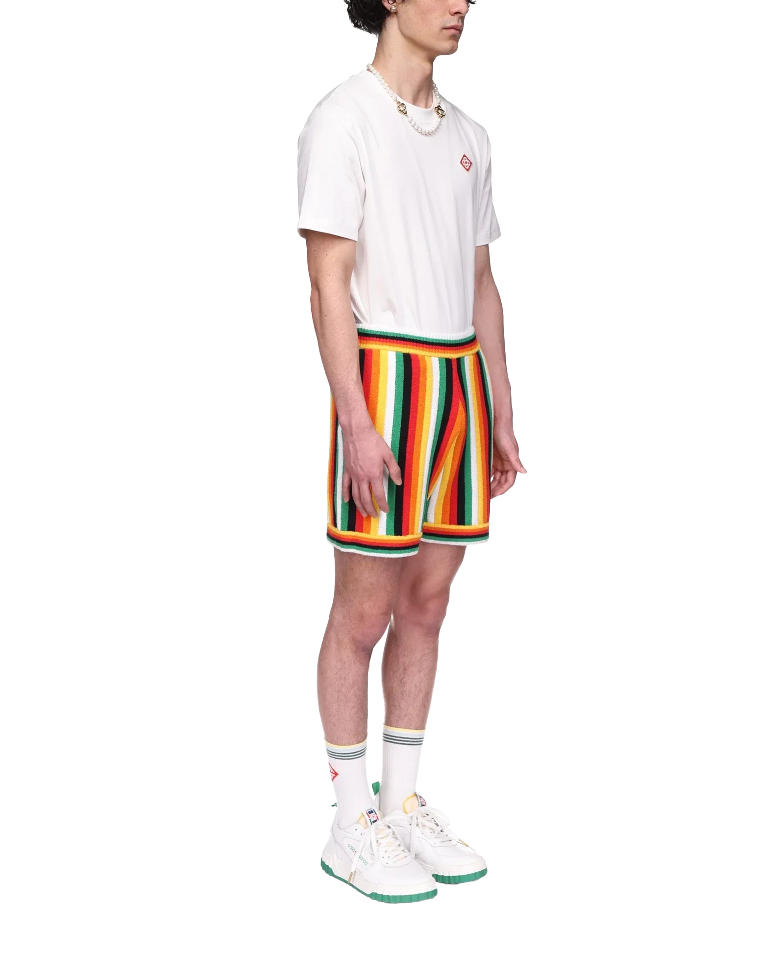 Striped Towelling Shorts