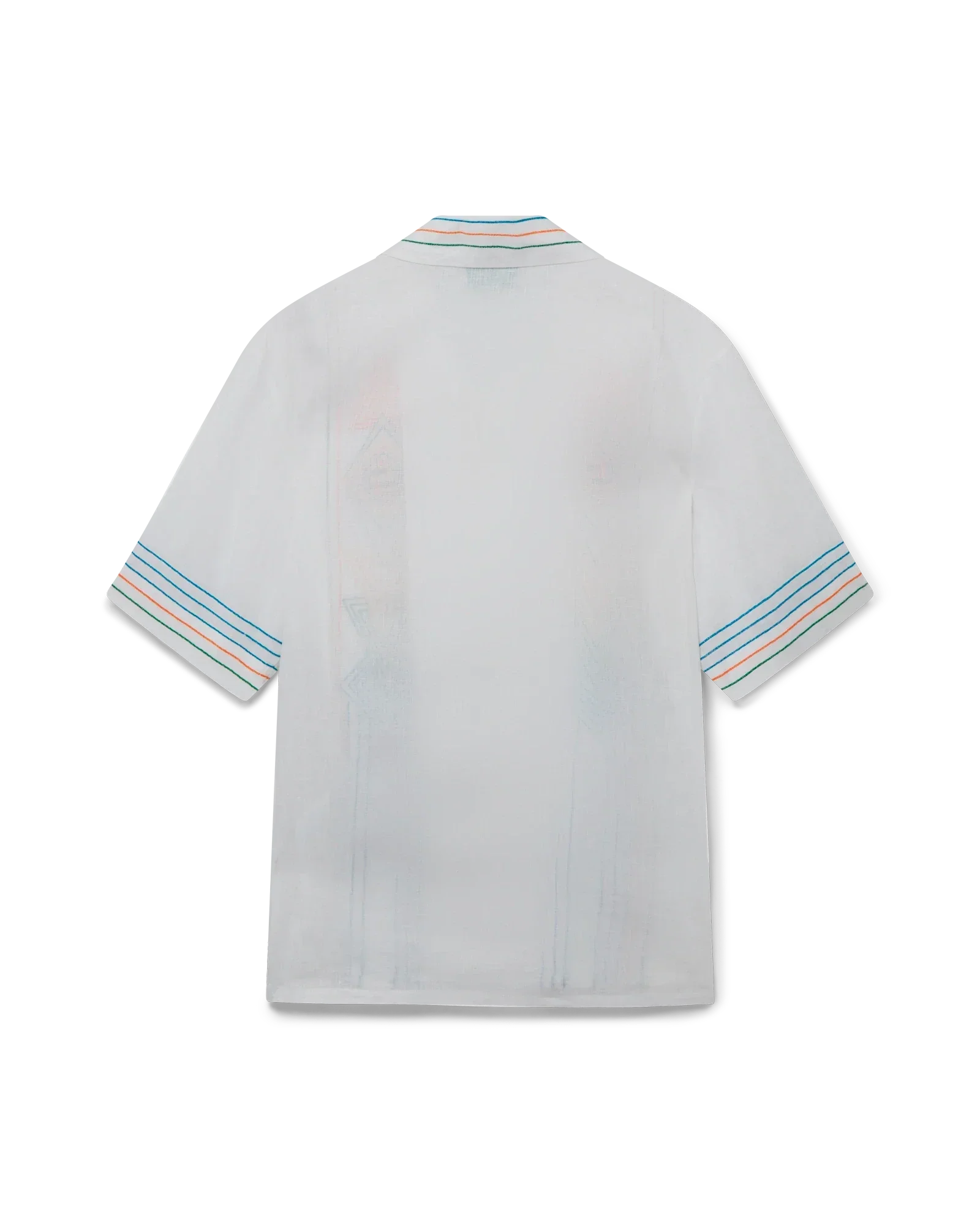 Le Fil De La Musique Short Sleeve Linen Shirt