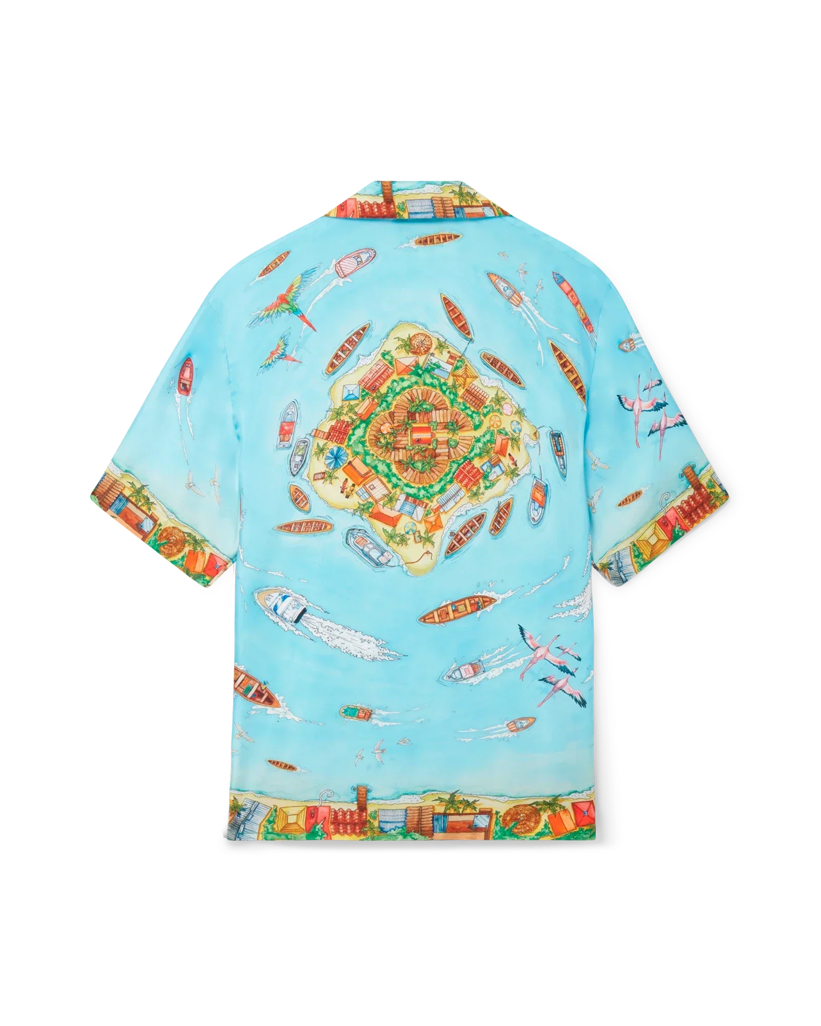 Maison Sur Piloti Short Sleeve Silk Shirt