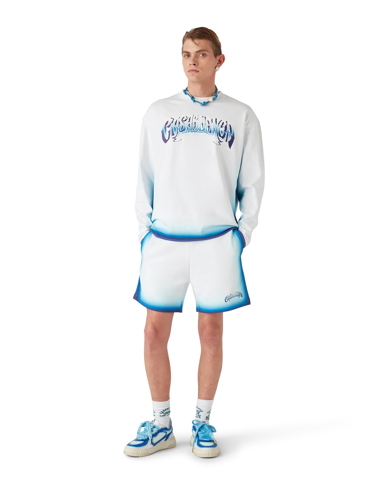 Blue Fade Long Sleeve T-Shirt