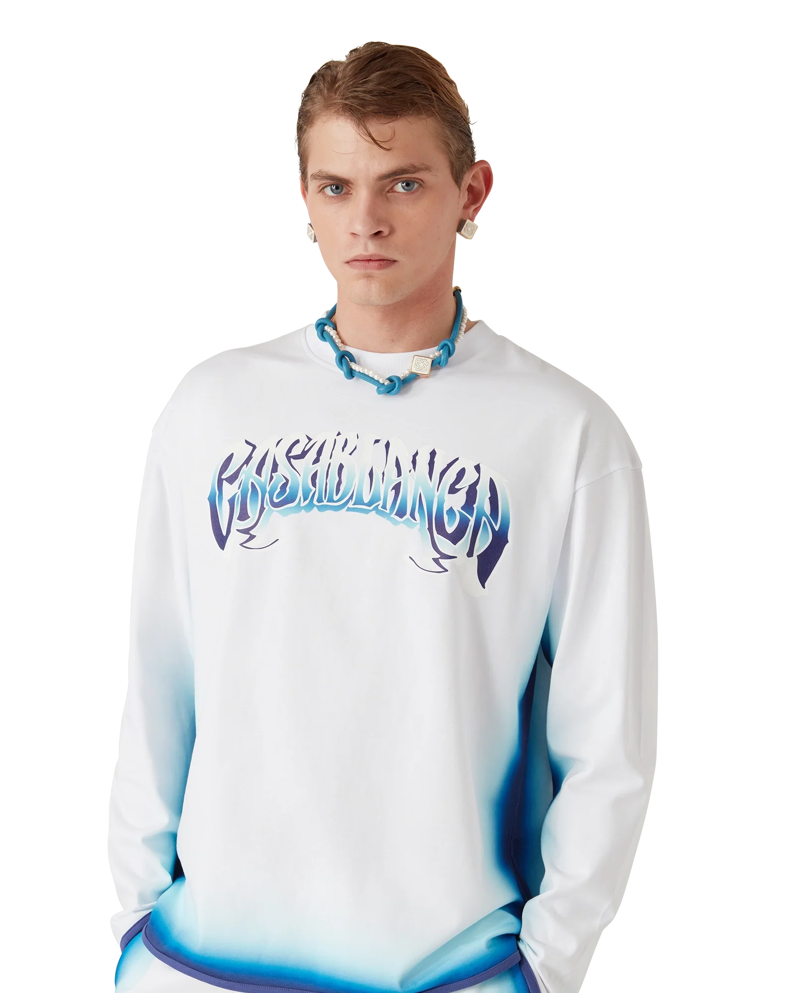 Blue Fade Long Sleeve T-Shirt