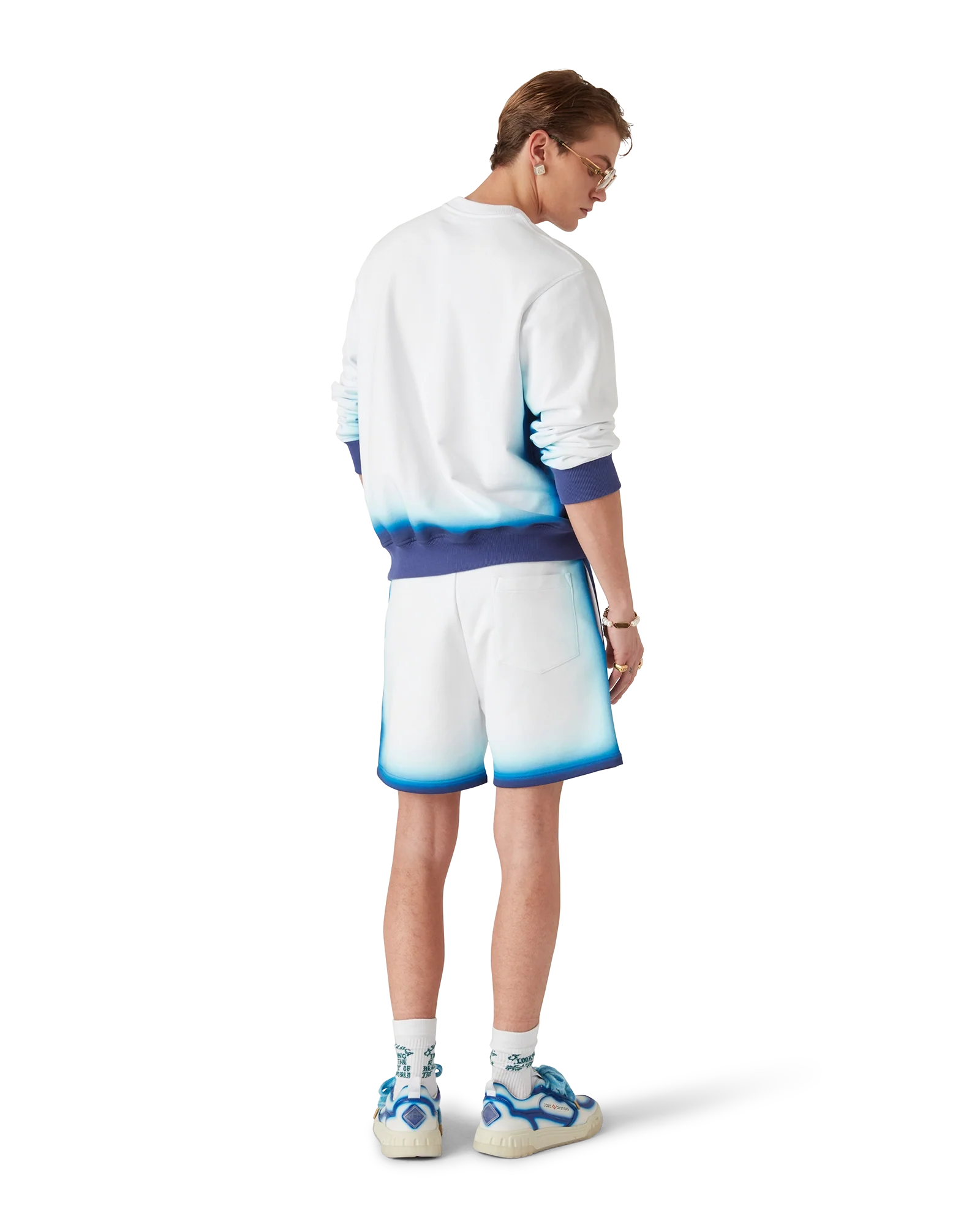 Blue Fade Sweatshorts