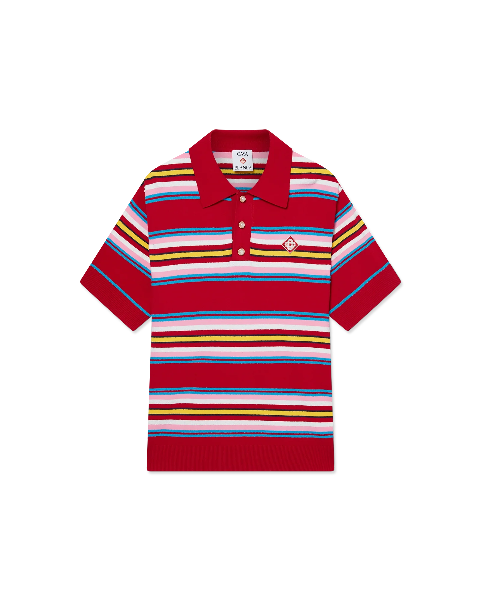 Stripe Oversized Polo Shirt