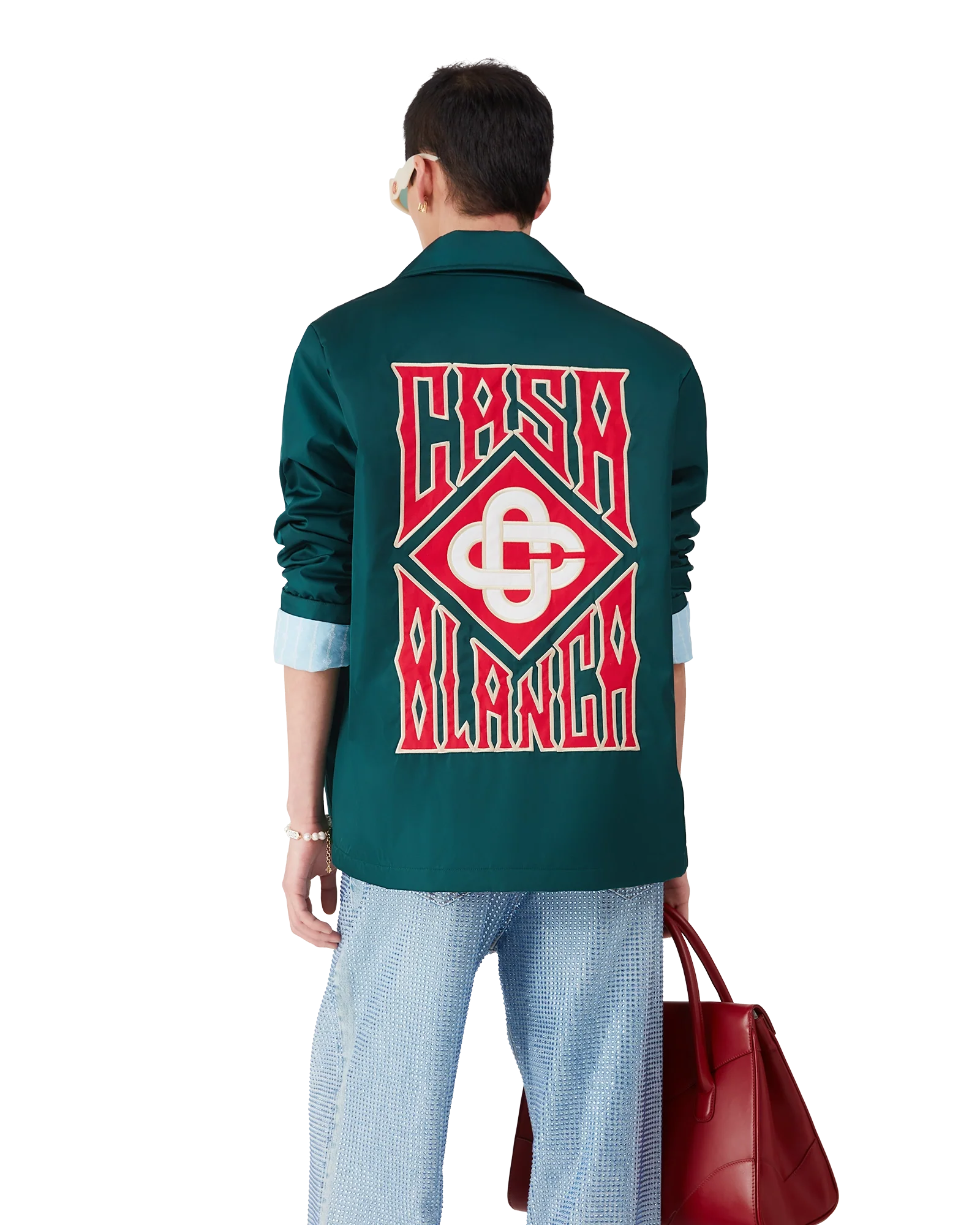 Gothic Logo Stadium Jacket