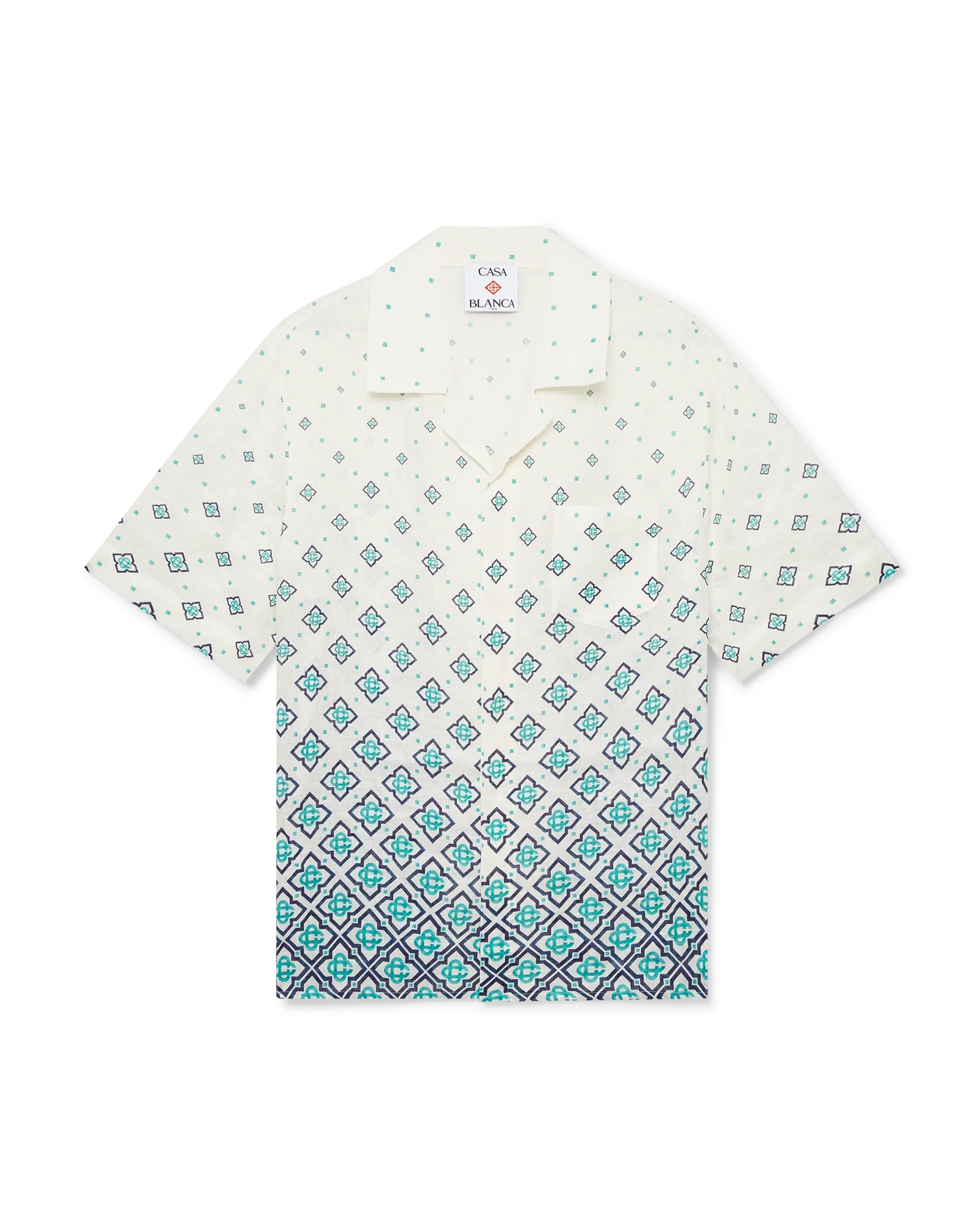 Gradient Monogram Linen Shirt