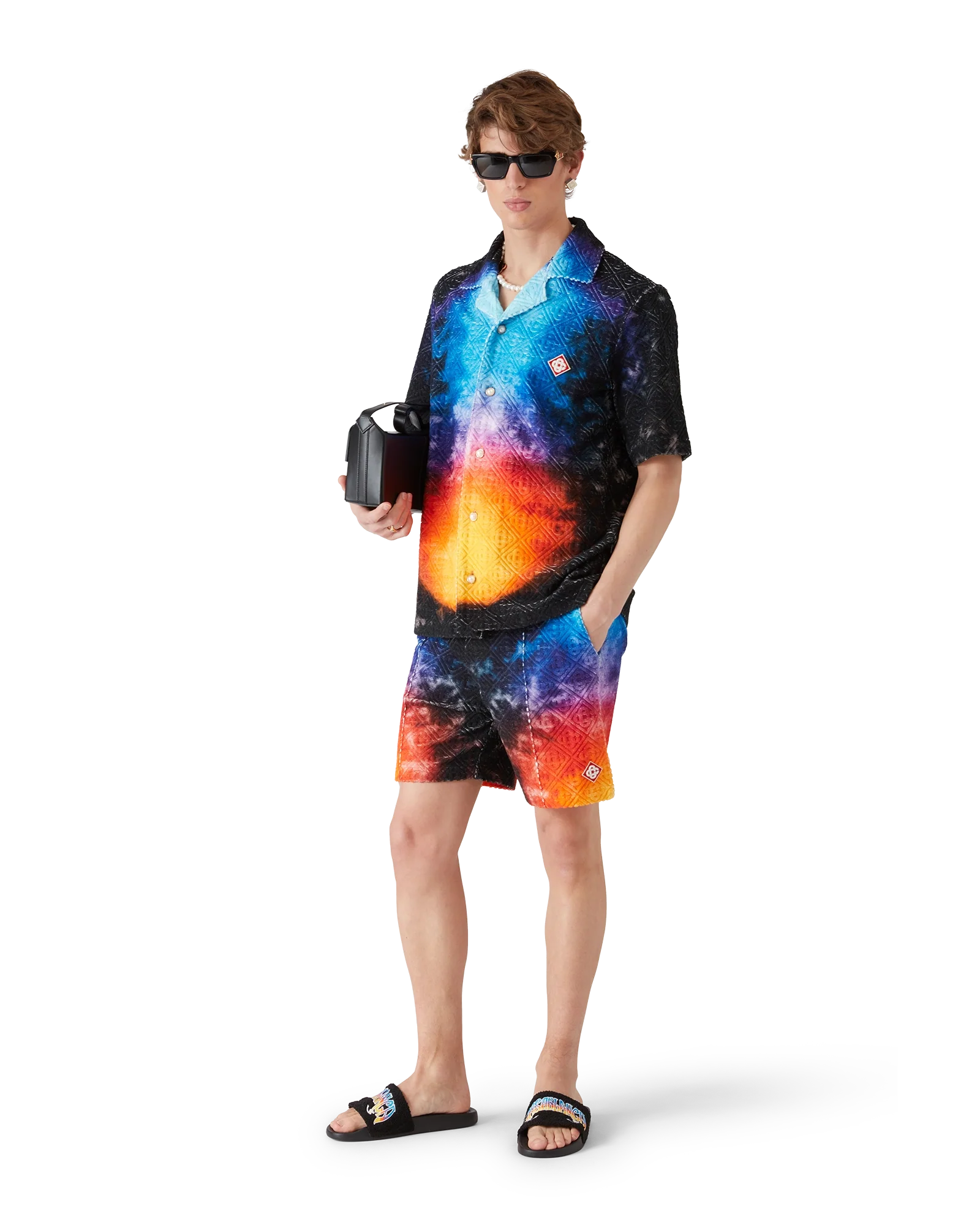Gradient Short Sleeve Towelling Shirt