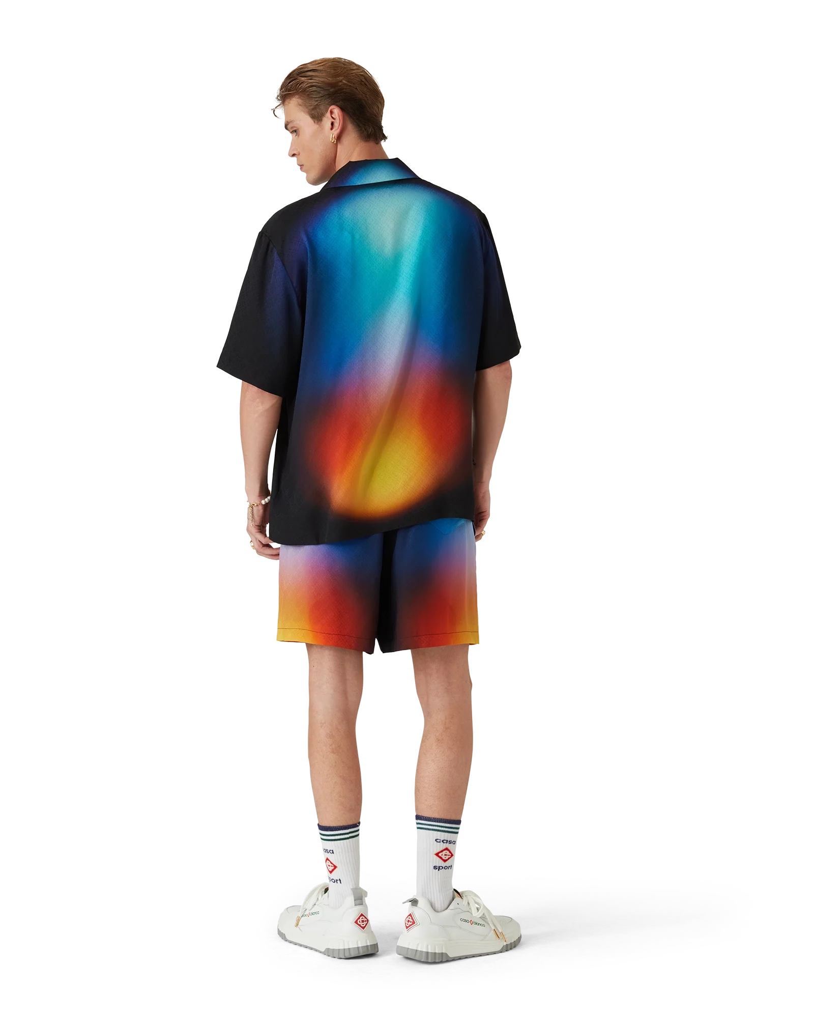Gradient Silk Shorts