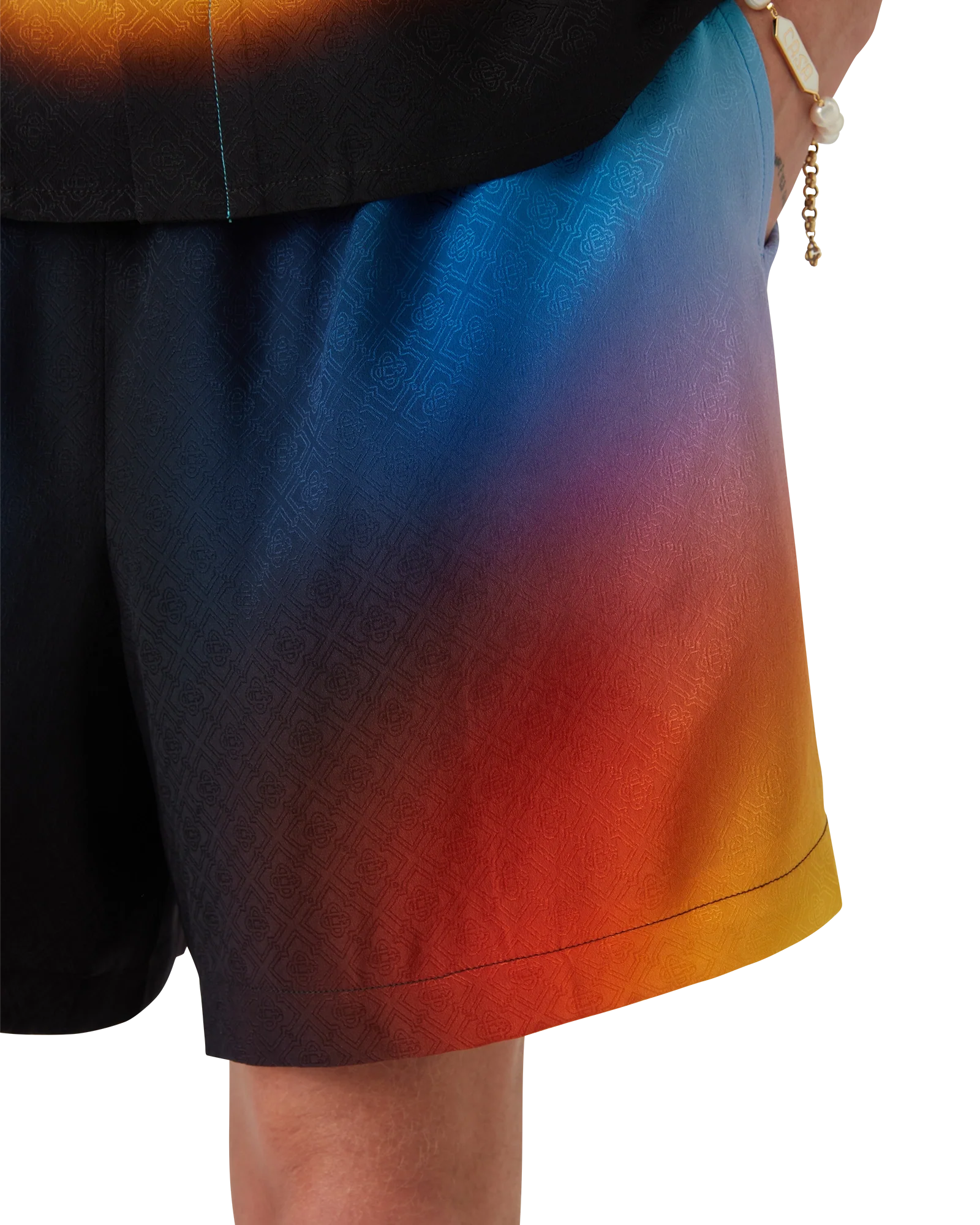 Gradient Silk Shorts