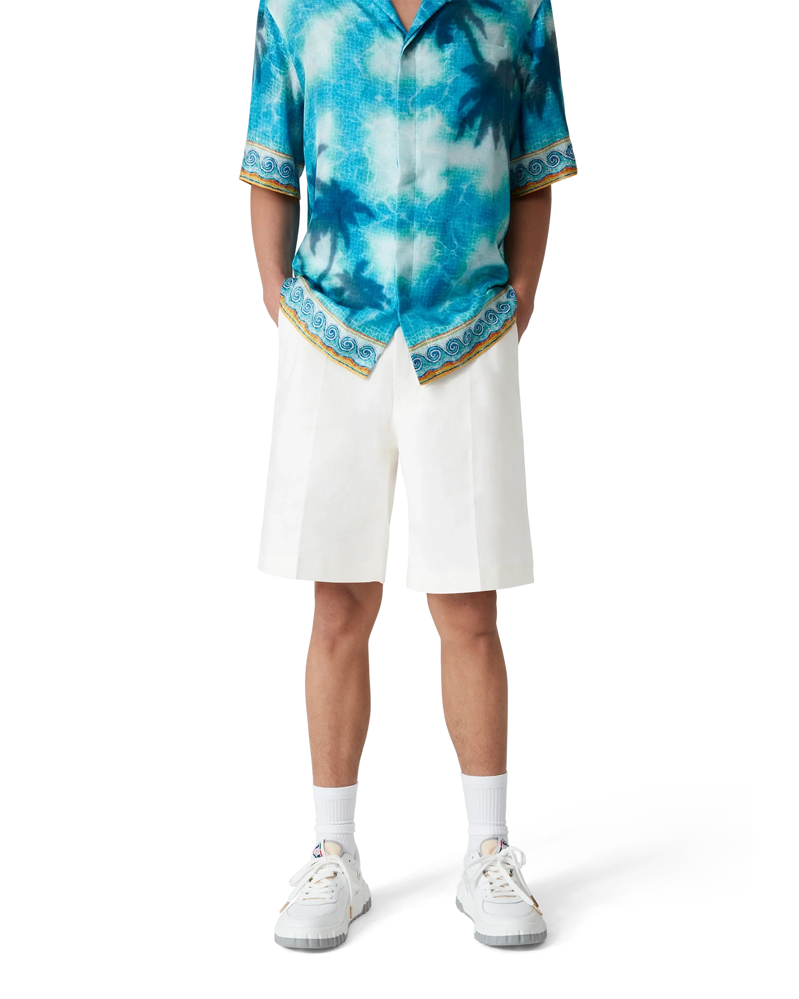 Linen Pleated Shorts