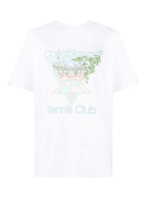 Casablanca T-Shirt Tennis Club Blanc