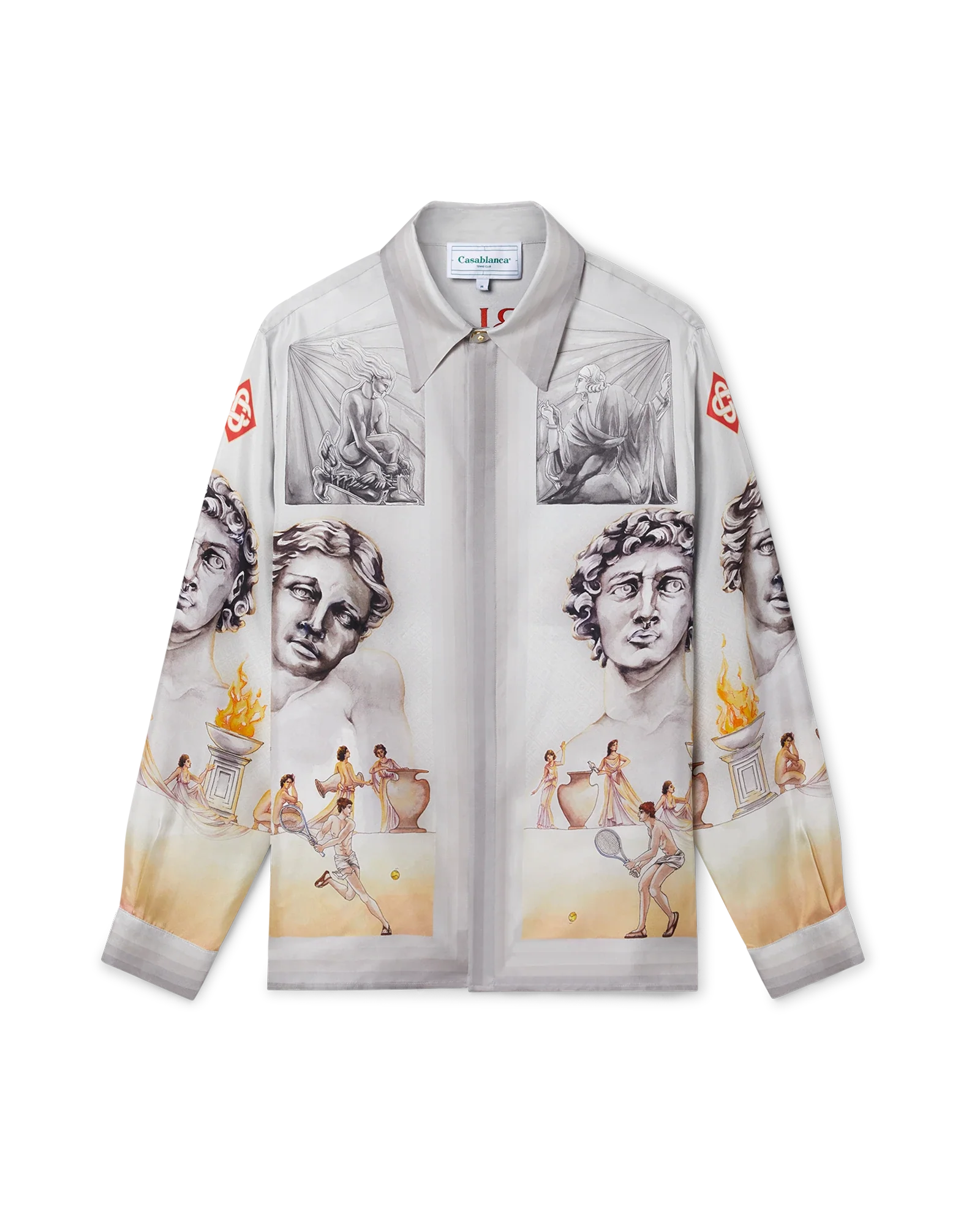 Le Theatre Long Sleeve Silk Shirt