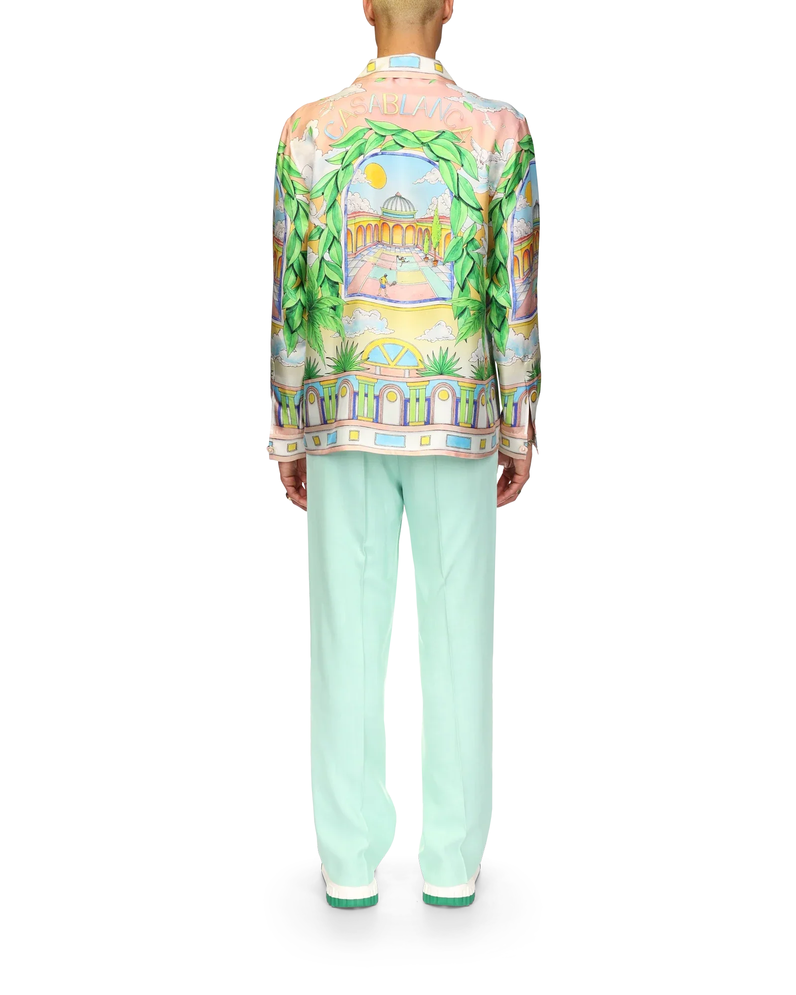 Paysage Ideal Short Sleeve Silk Shirt