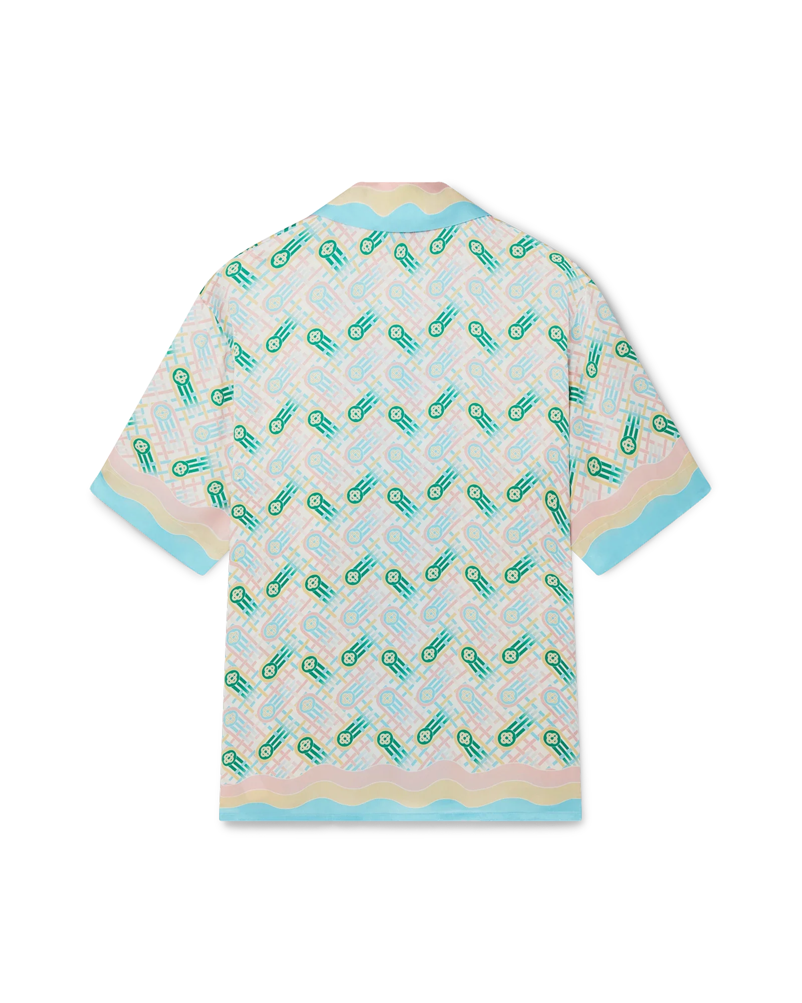 Ping Pong Short Sleeve Silk Shirt