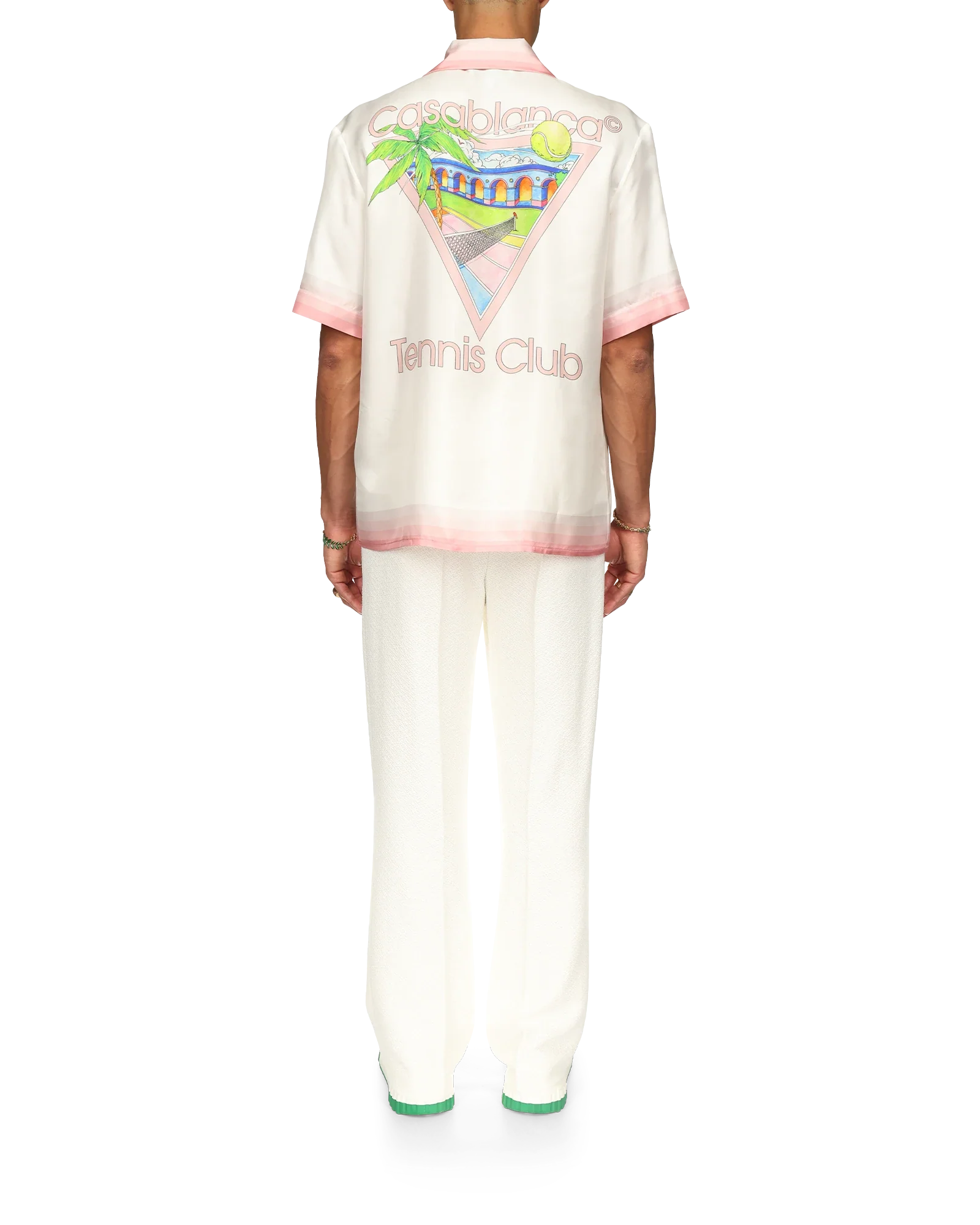 Tennis Club Icon Short Sleeve Silk Shirt