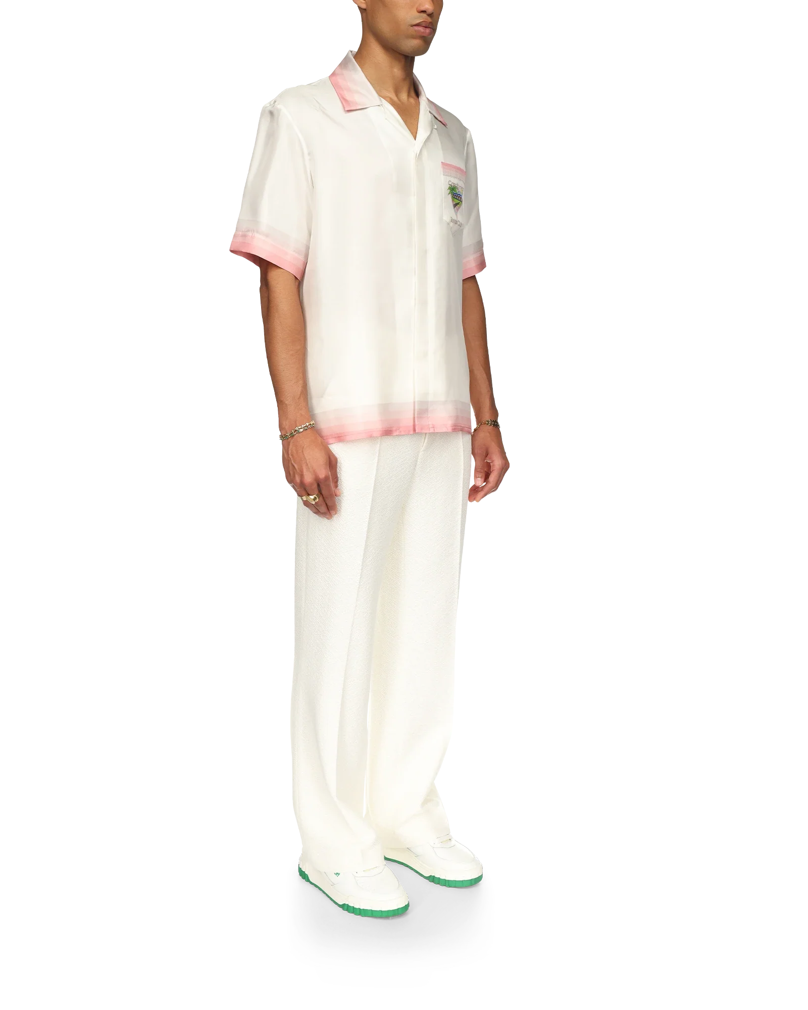 Tennis Club Icon Short Sleeve Silk Shirt