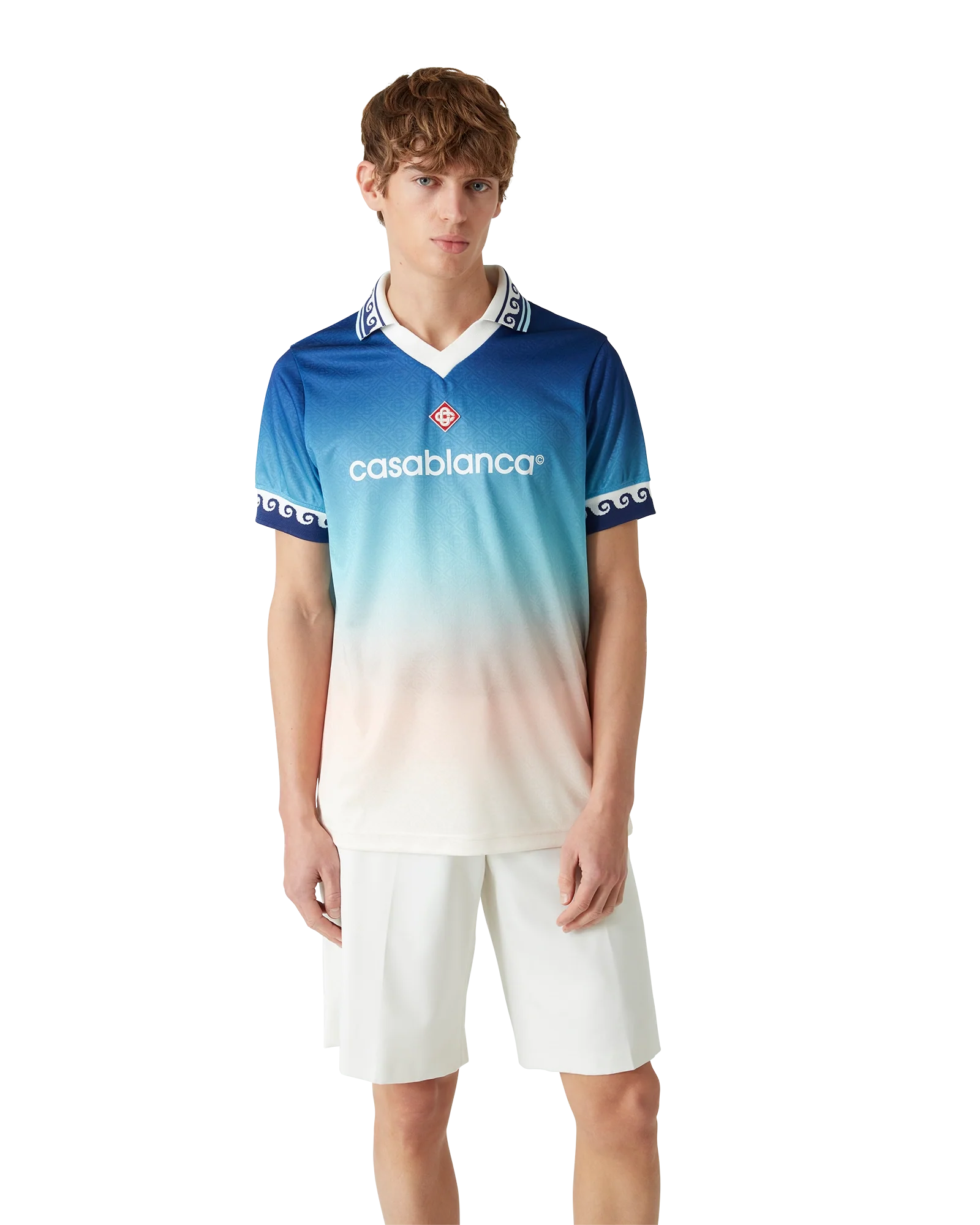Jacquard Gradient Football Shirt