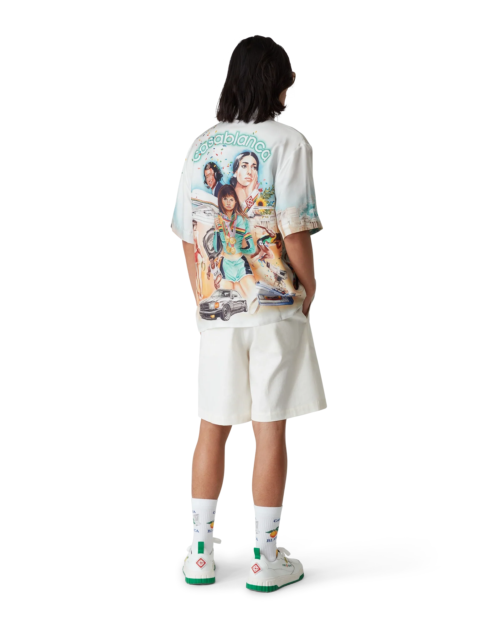 Celebration Du Sport Short Sleeve Silk Shirt