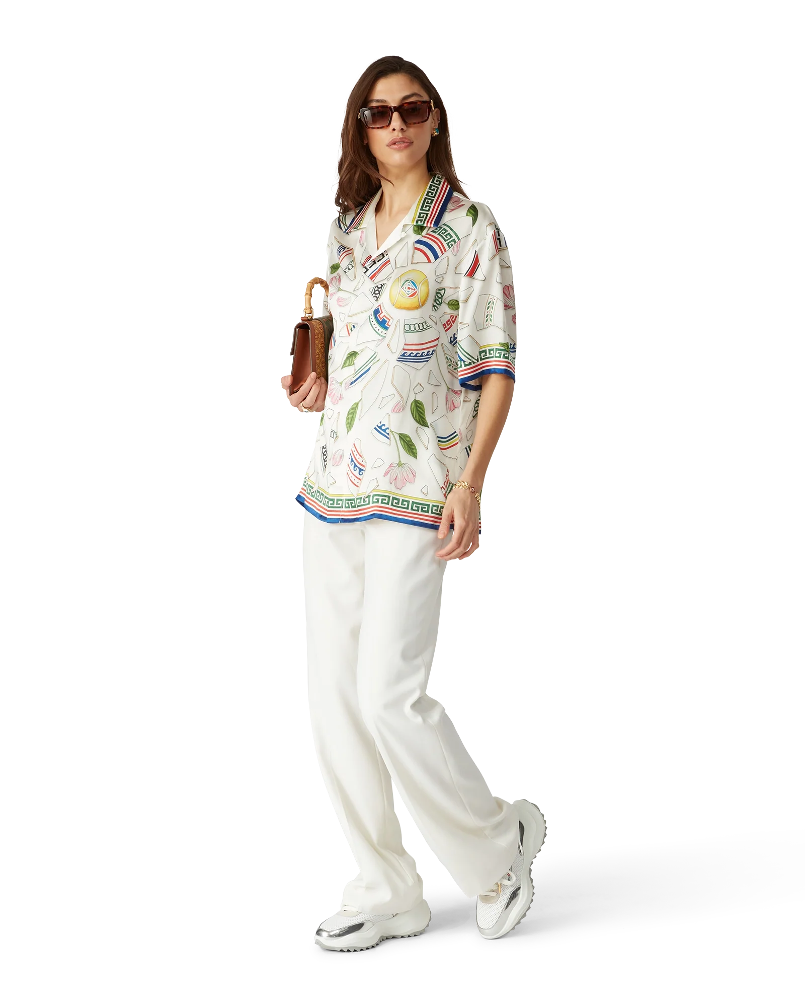 Le Vase Brise Short Sleeve Silk Shirt