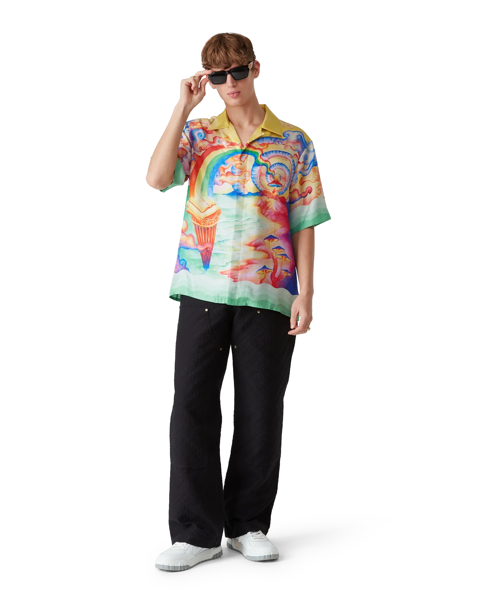 Nature's Teacher Short Sleeve Silk Shirt