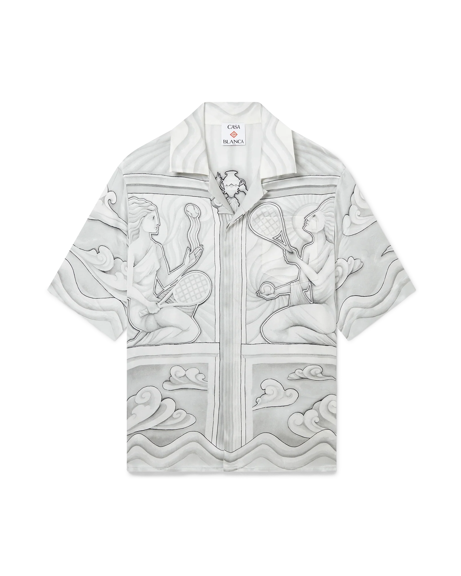 Sacred Stone Short Sleeve Silk Shirt