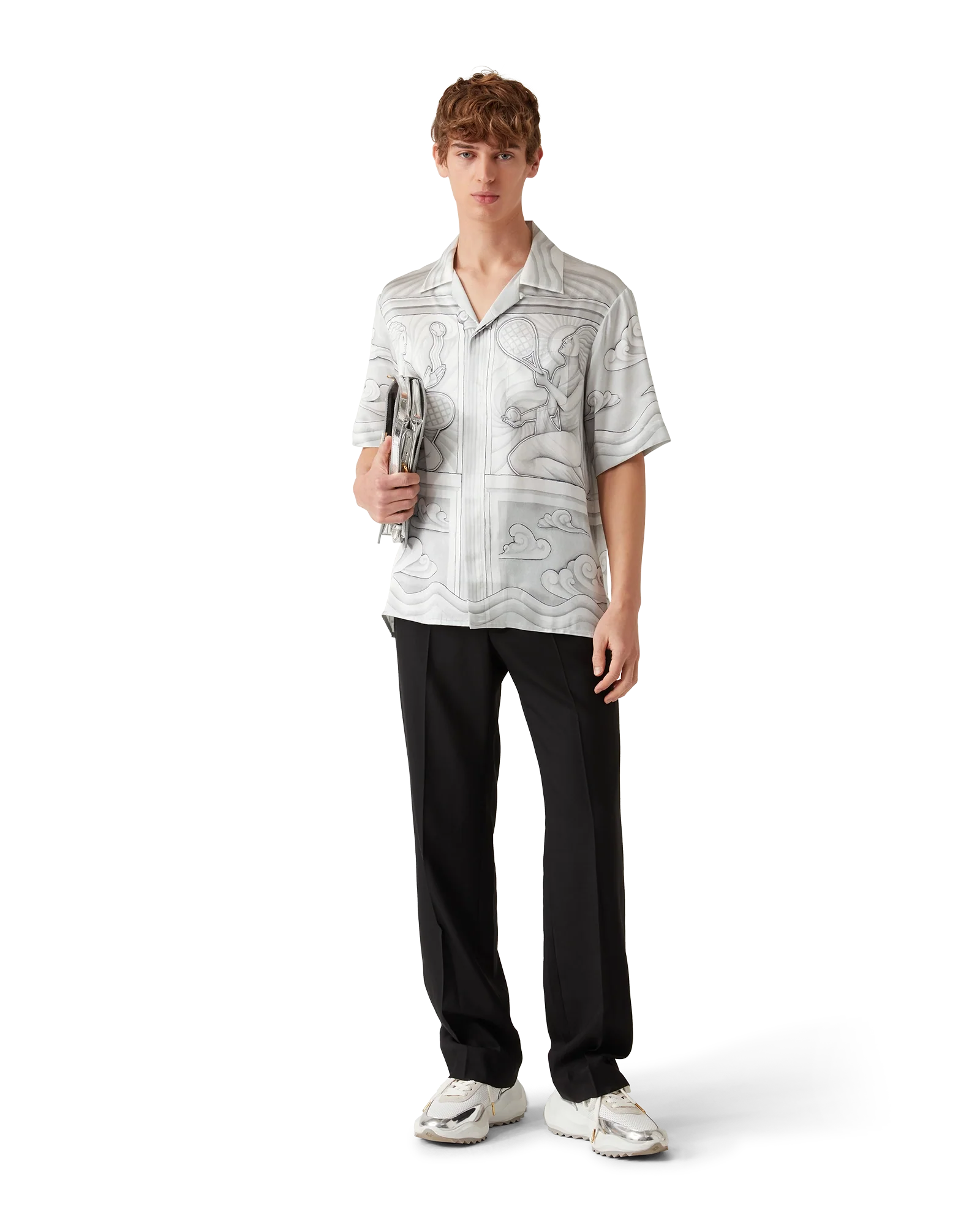 Sacred Stone Short Sleeve Silk Shirt