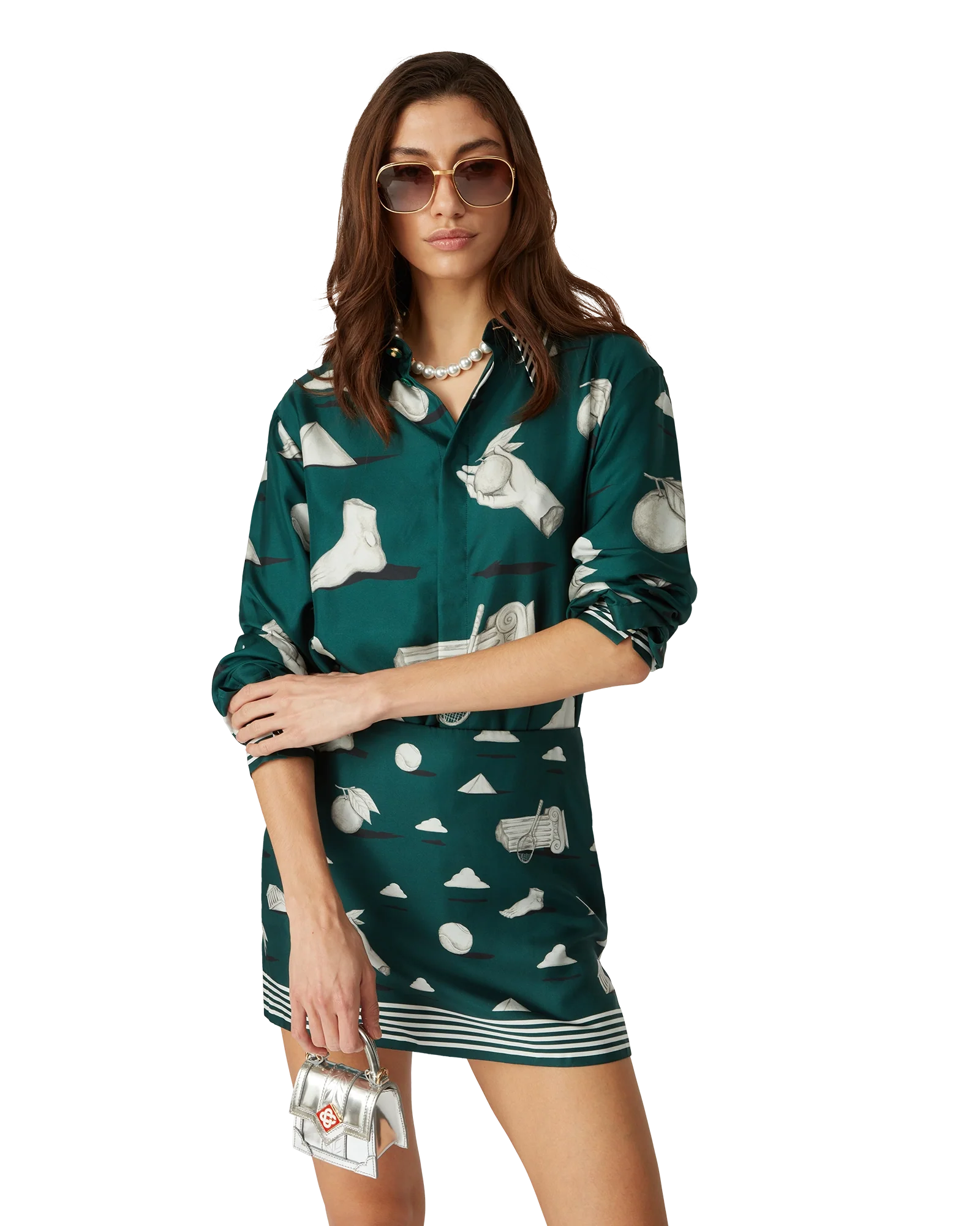 Metaphysical Silk Long Sleeve Shirt