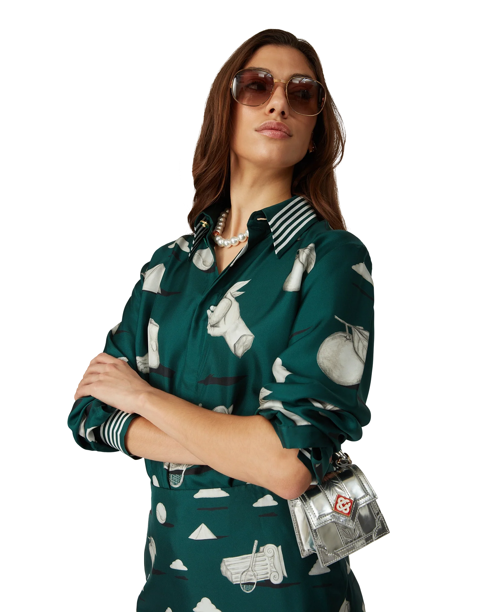 Metaphysical Silk Long Sleeve Shirt