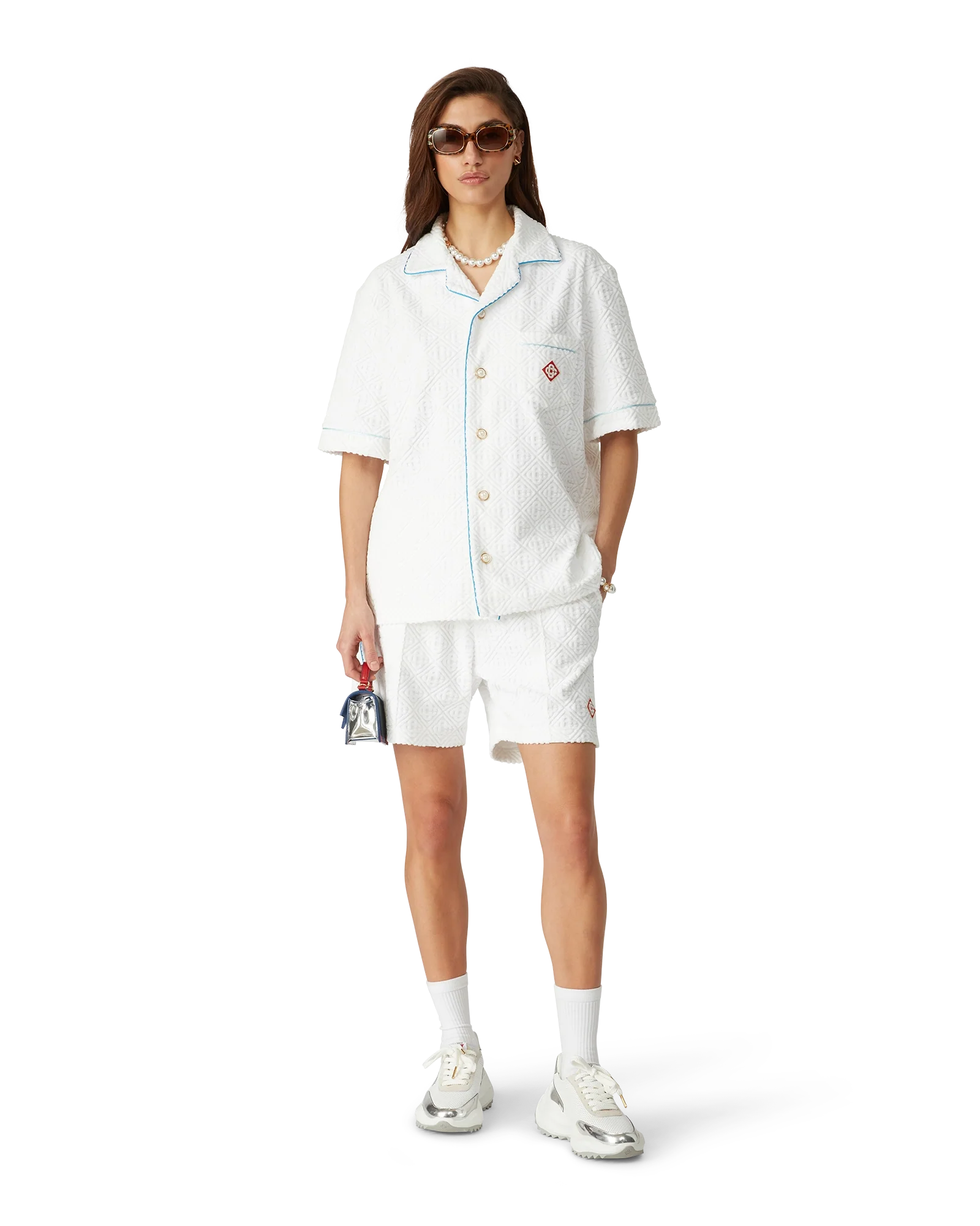 Monogram Short Sleeve Towelling Shirt