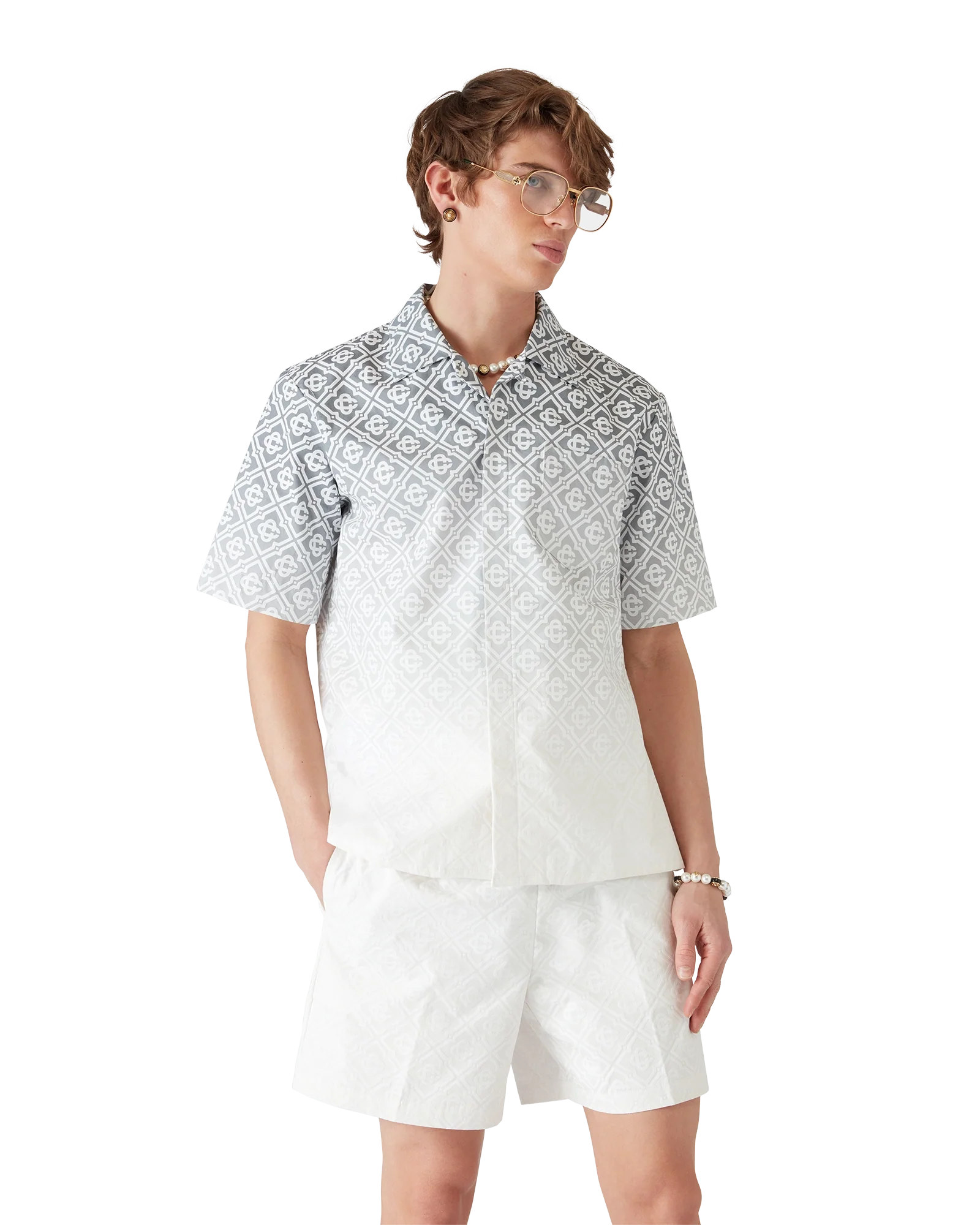 Monogram Gradient Short Sleeve Shirt