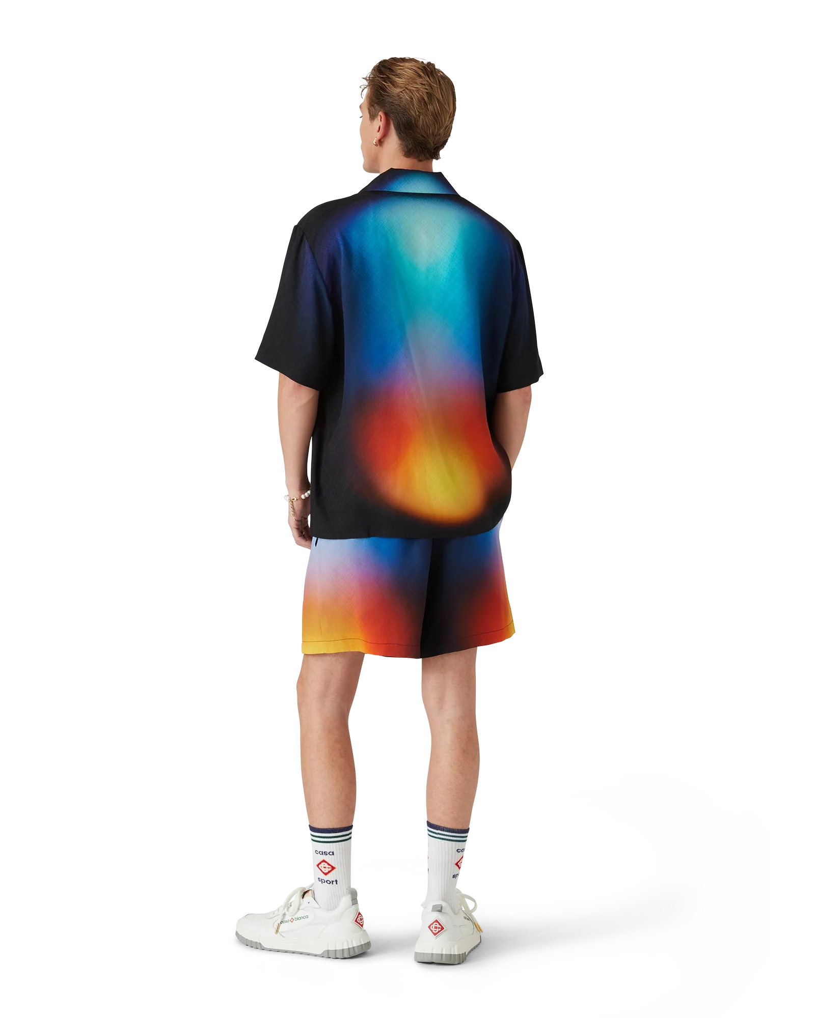 Gradient Silk Short Sleeve Shirt
