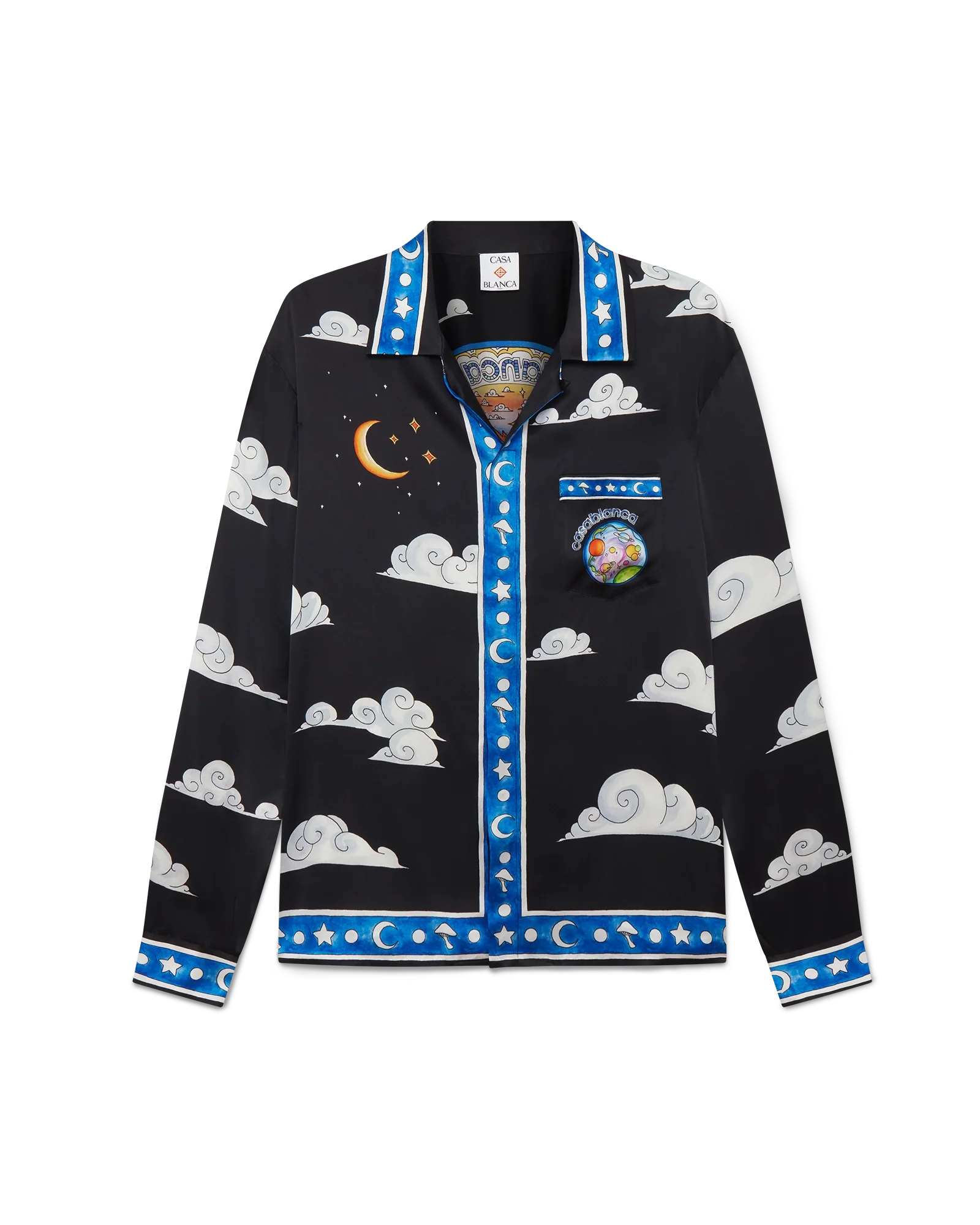 The Four Elements Long Sleeve Silk Shirt