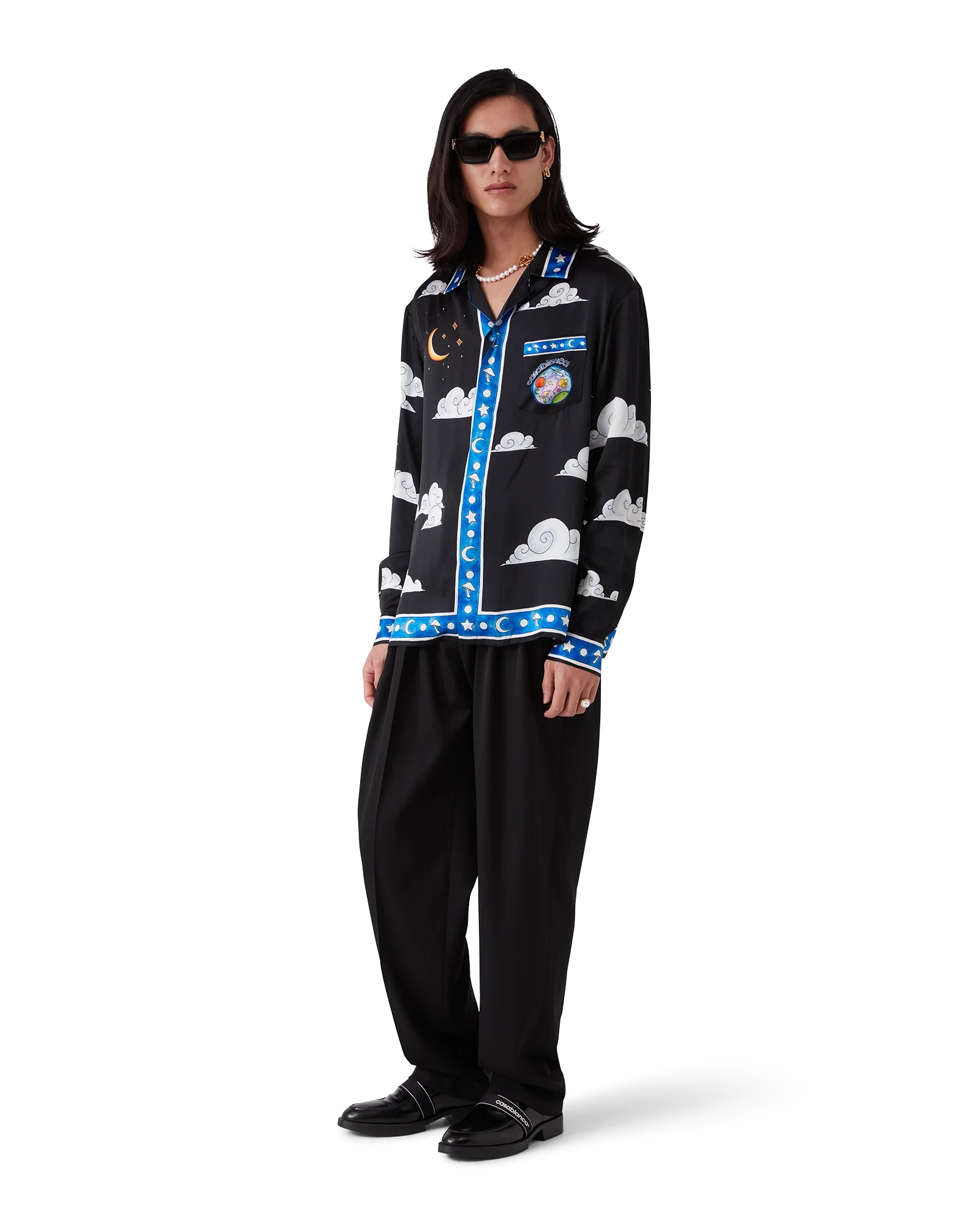 The Four Elements Long Sleeve Silk Shirt