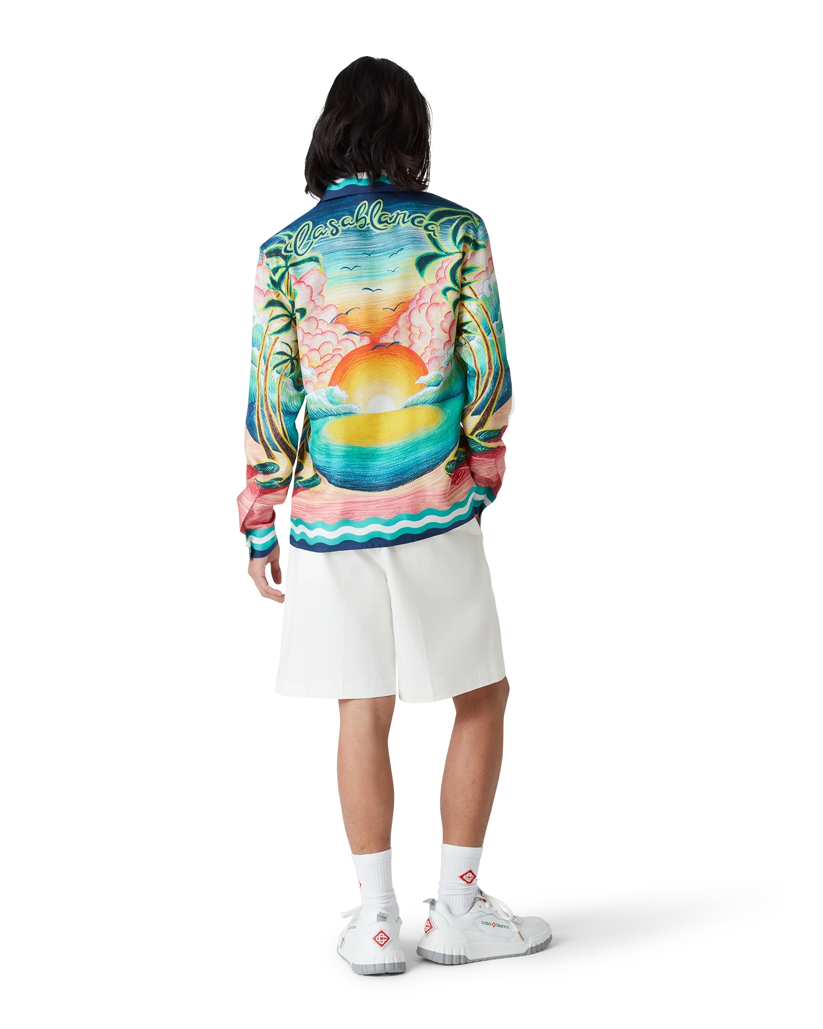 Danse De La Mer Long Sleeve Silk Shirt