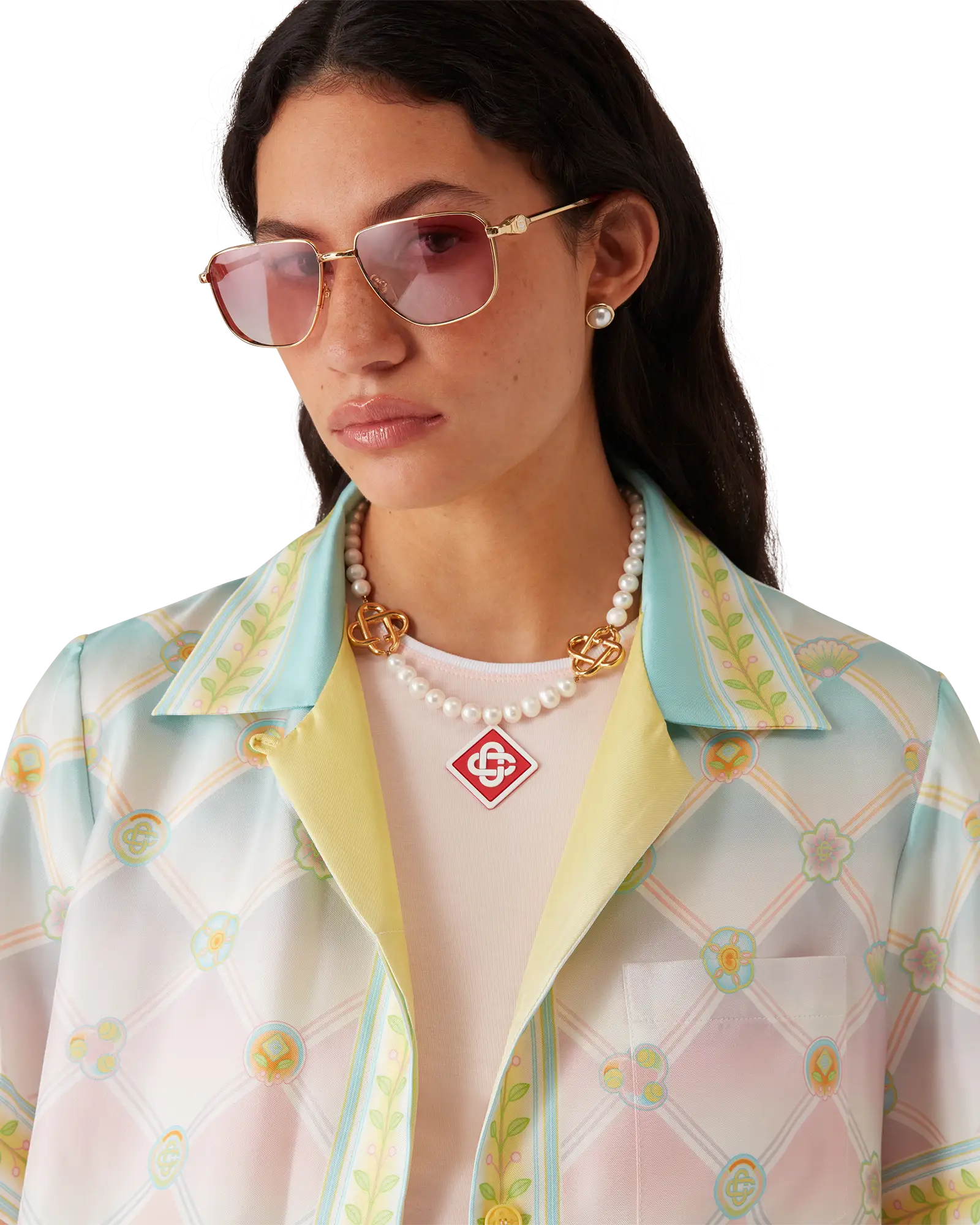 Candy Icons Short Sleeve Silk Twill Shirt