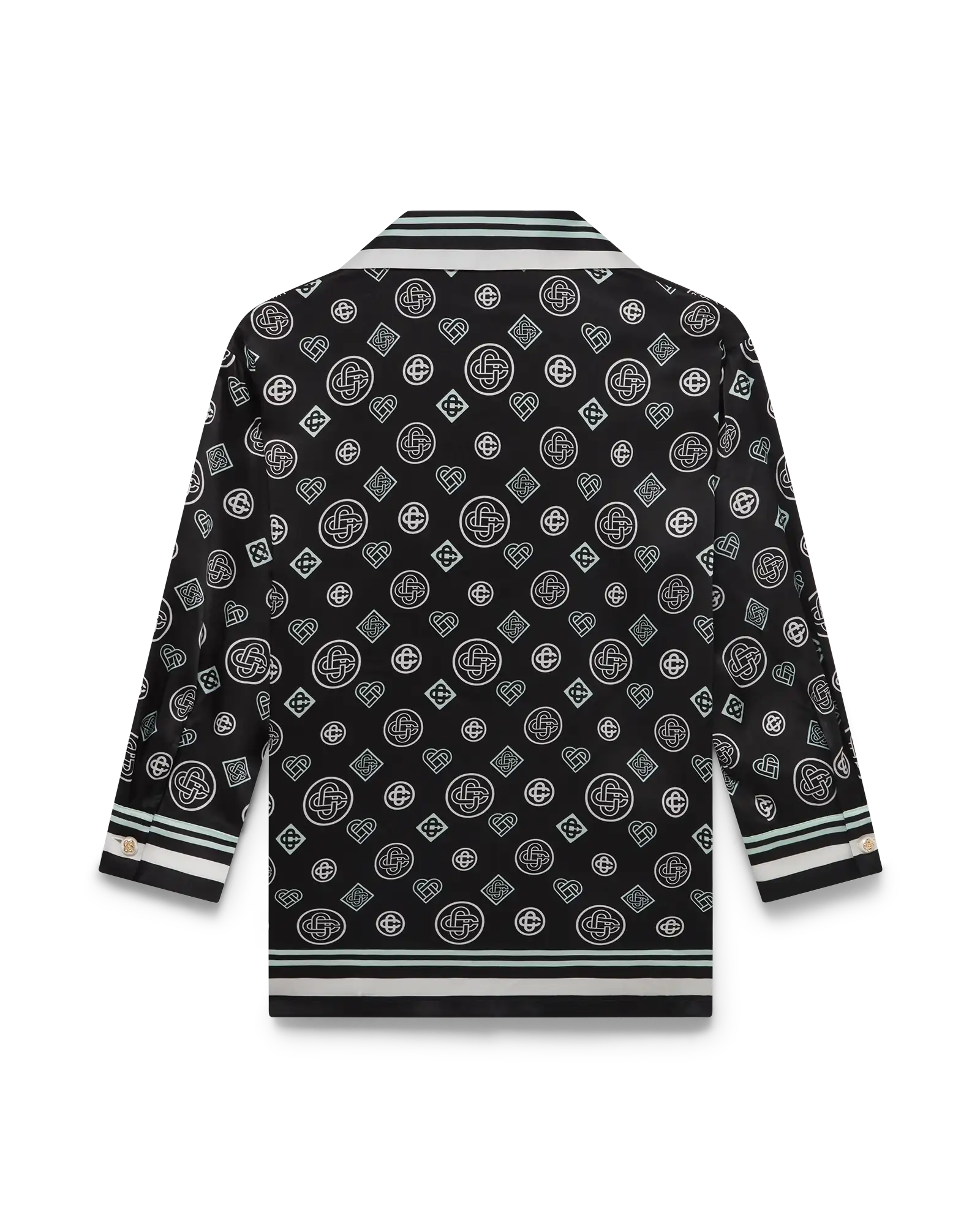 Monogram Pyjama Silk Satin Shirt