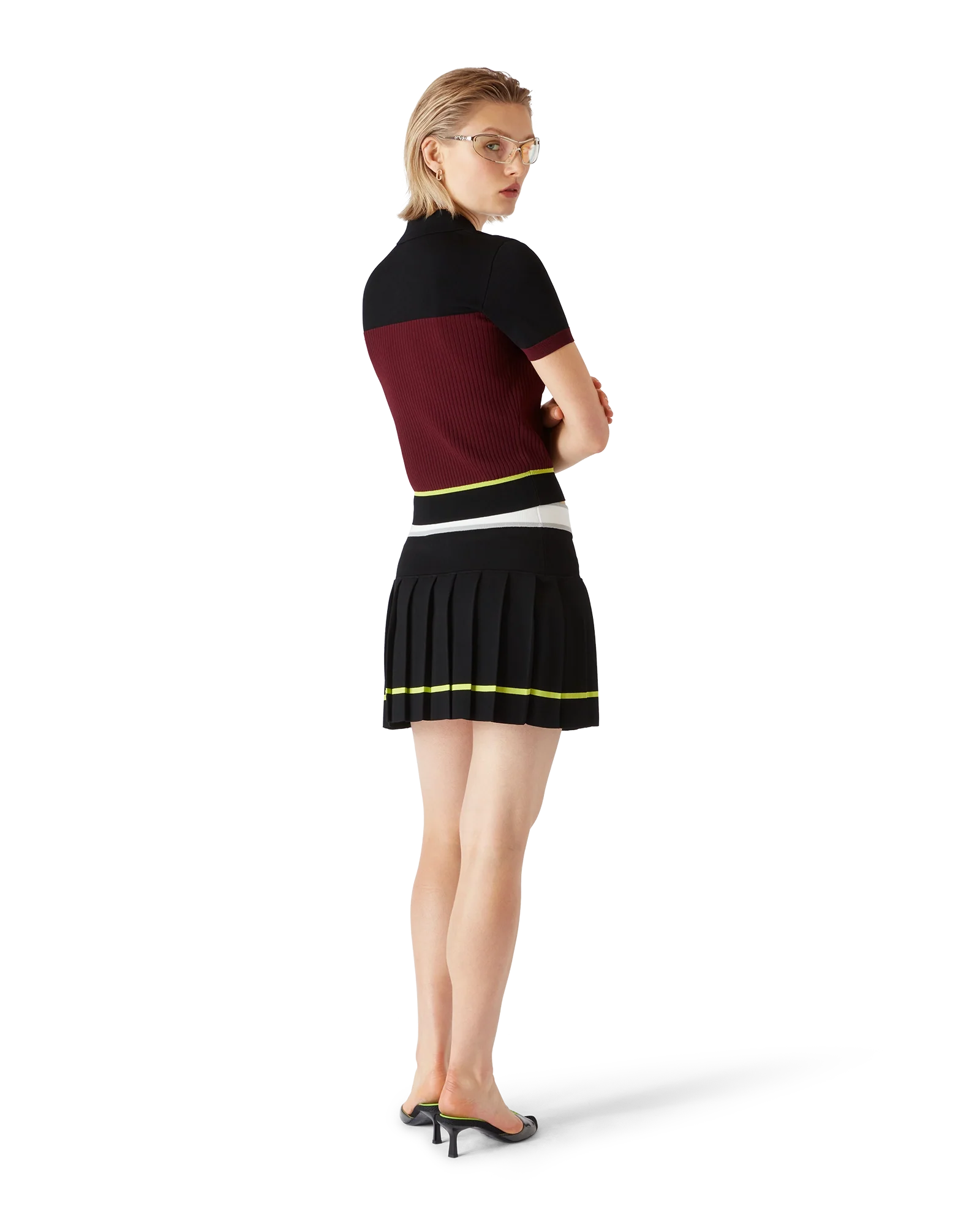 Striped Short Sleeve Polo Shirt