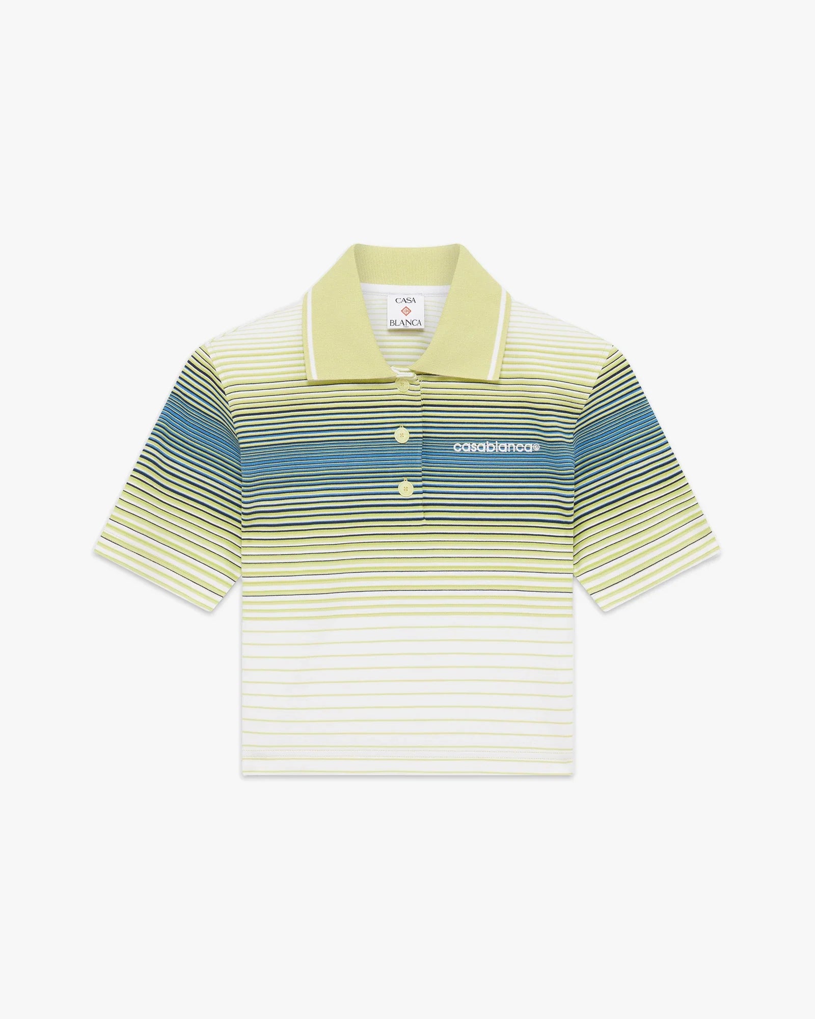 Bourgeois Striped Short Sleeve Polo Shirt