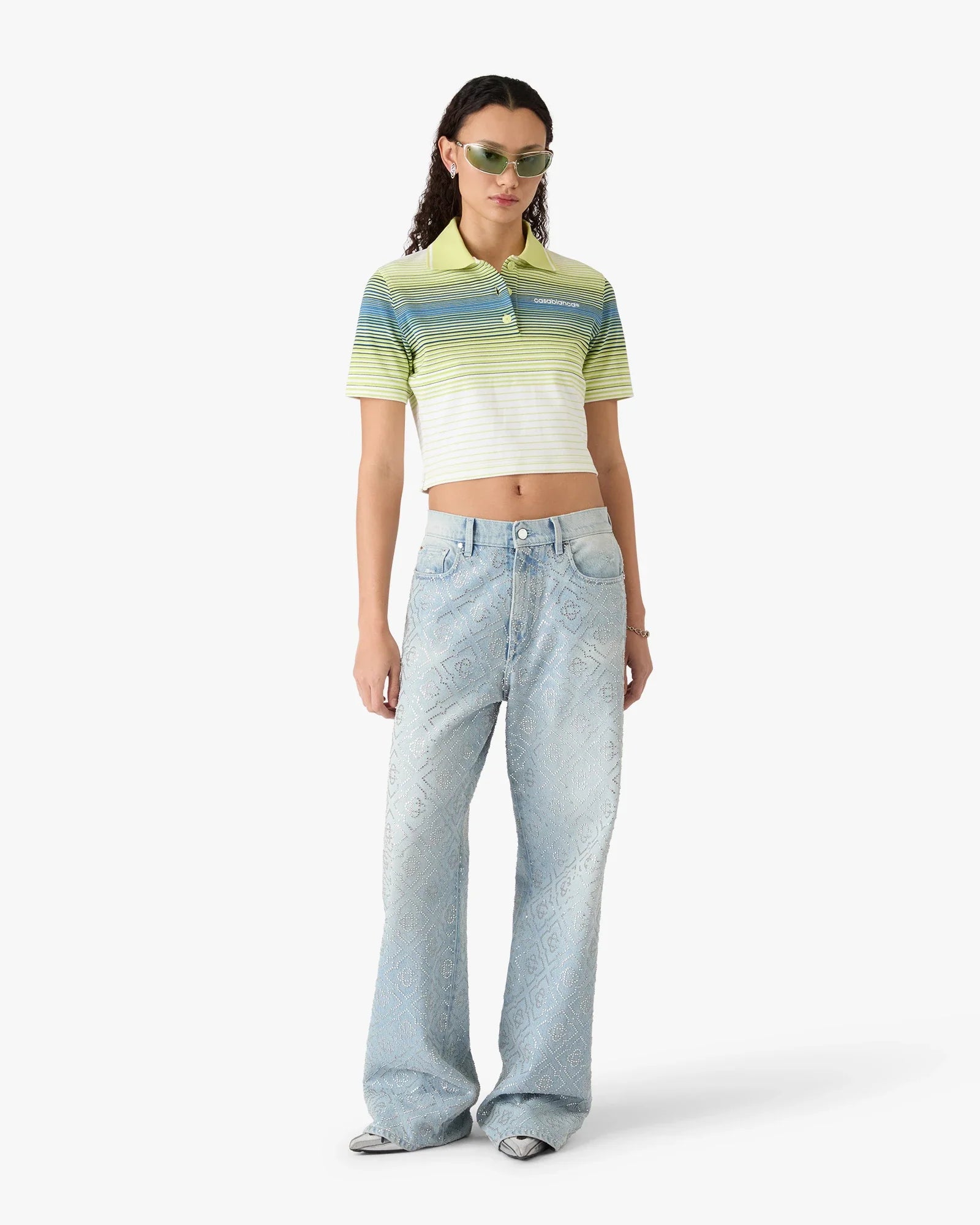 Bourgeois Striped Short Sleeve Polo Shirt