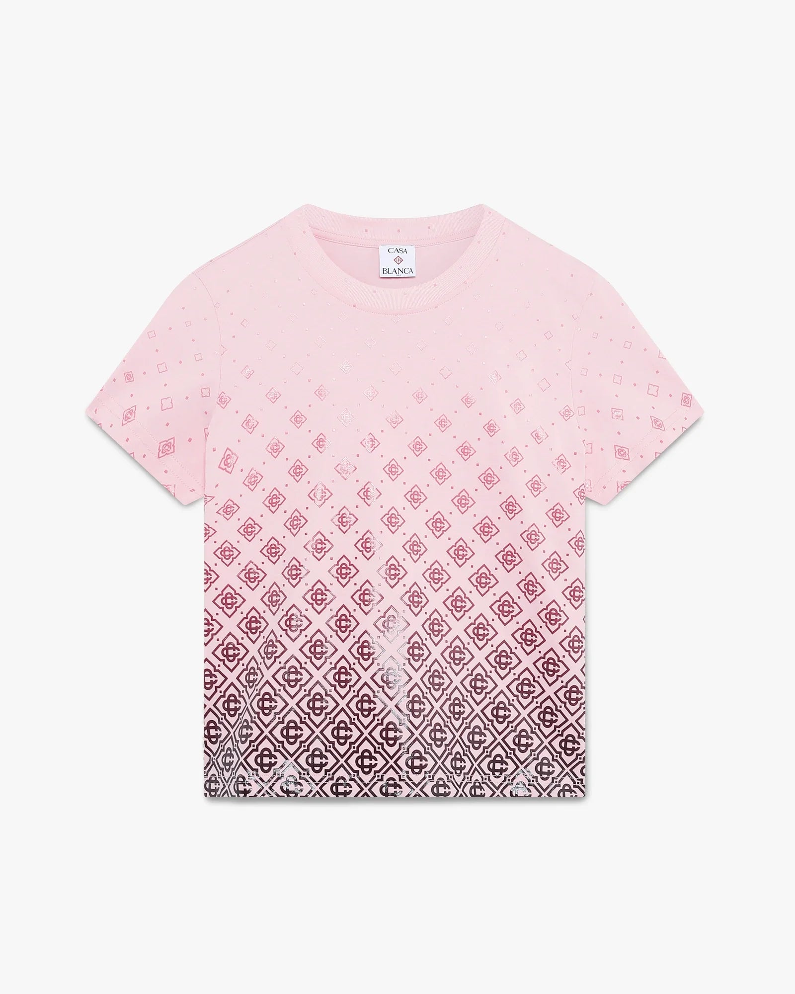 Aubergine Gradient Monogram Short Sleeve T-Shirt