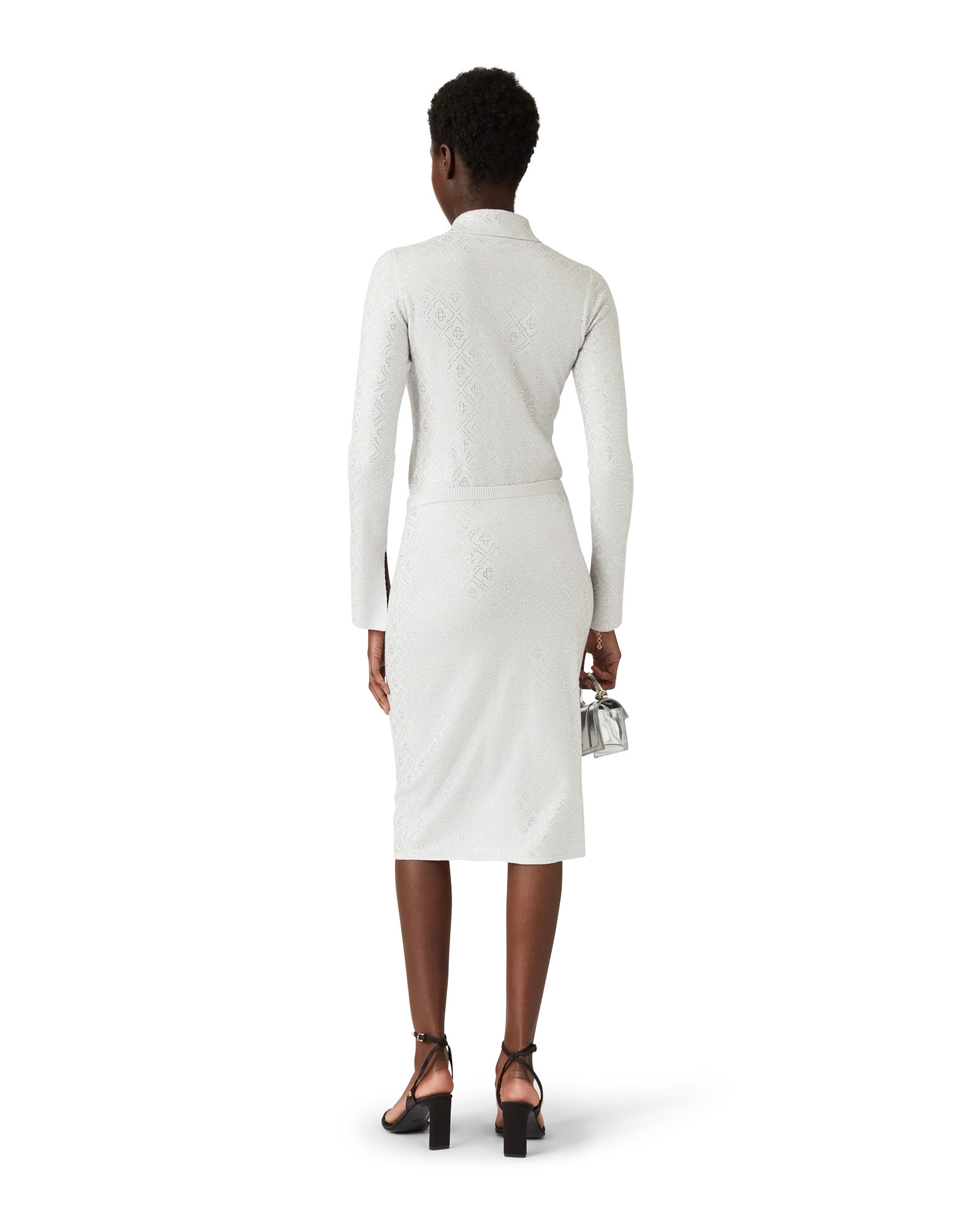 Crystal Monogram Knit Bodysuit