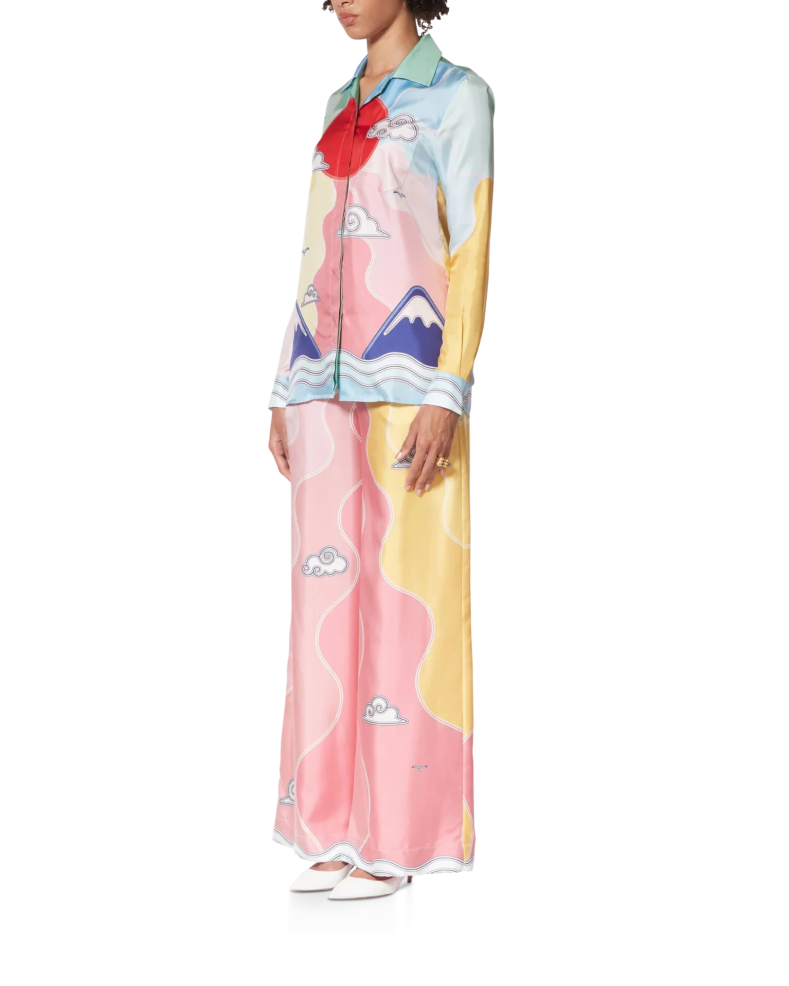 Soleil Levant Silk Shirt