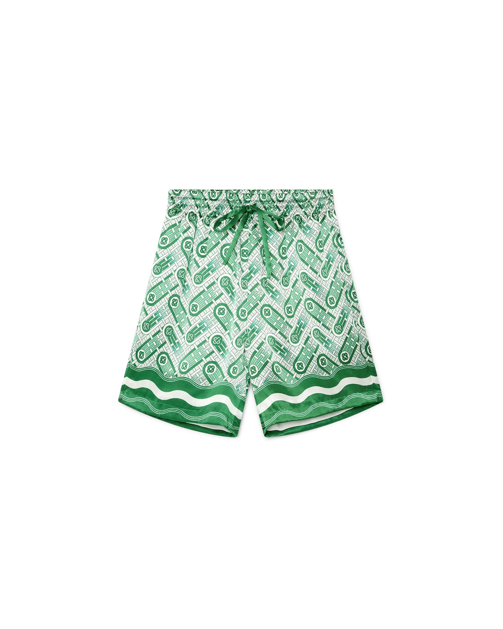 Ping Pong Monogram Silk Shorts