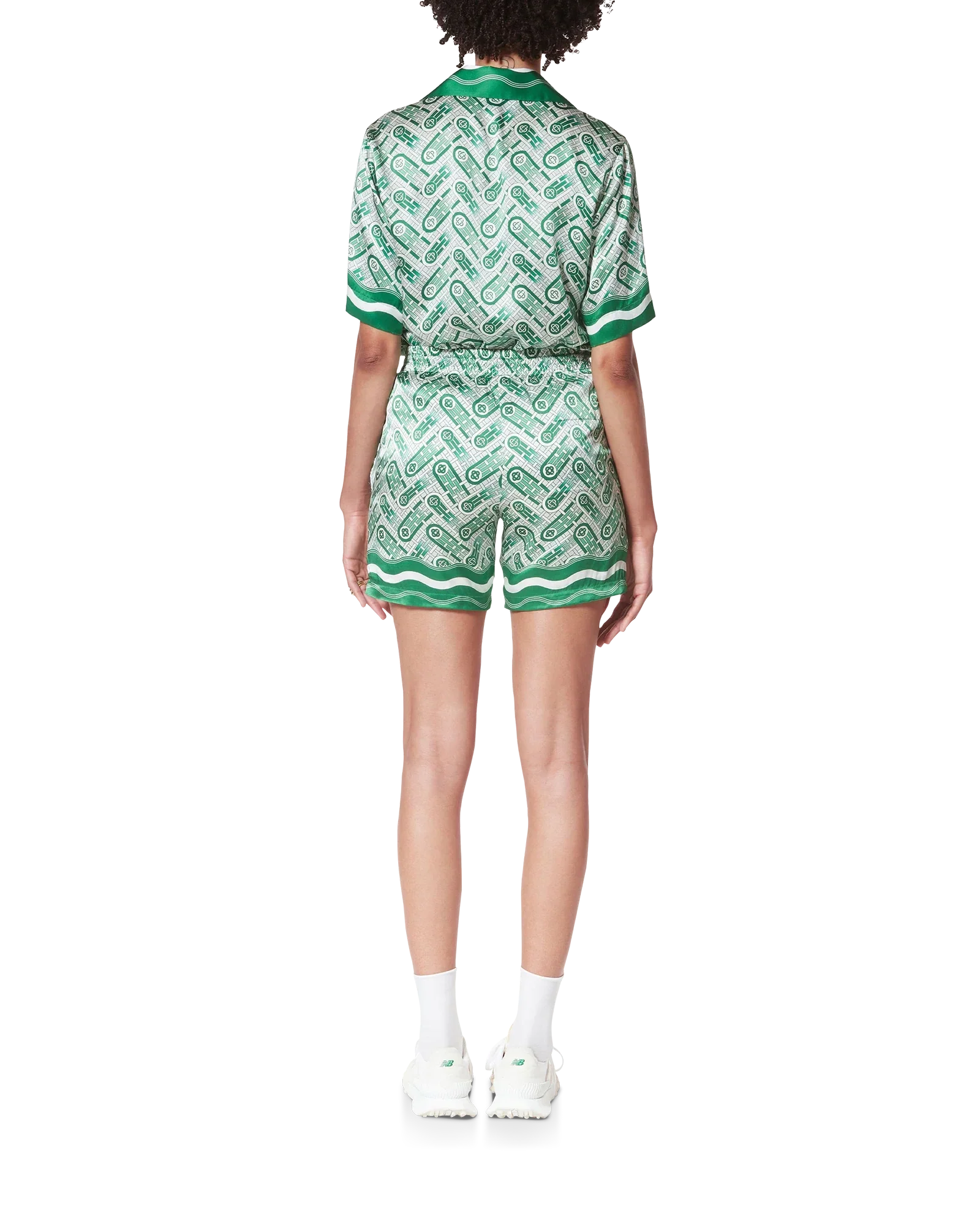 Ping Pong Monogram Silk Shorts