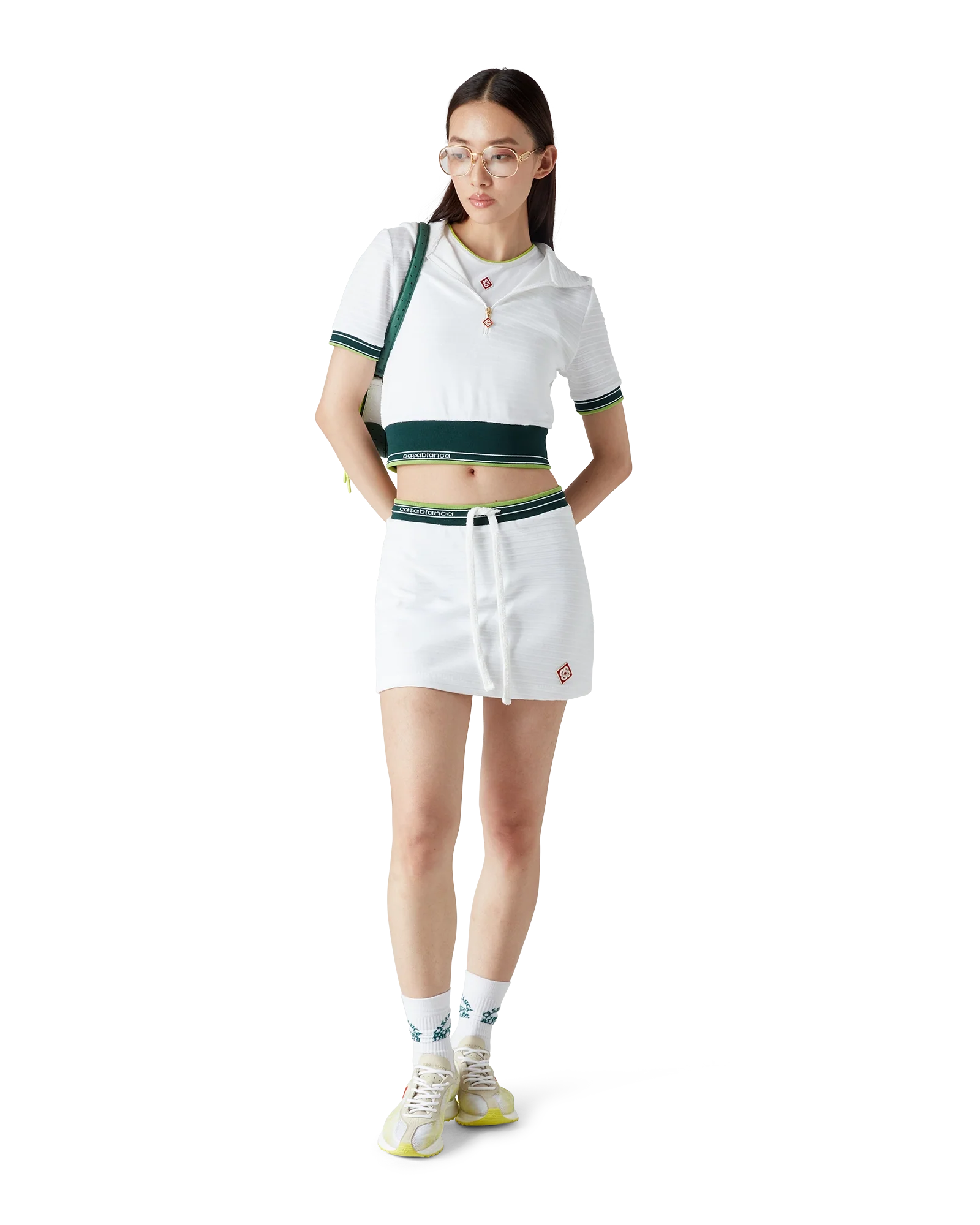 Textured Velour Tennis Skirt
