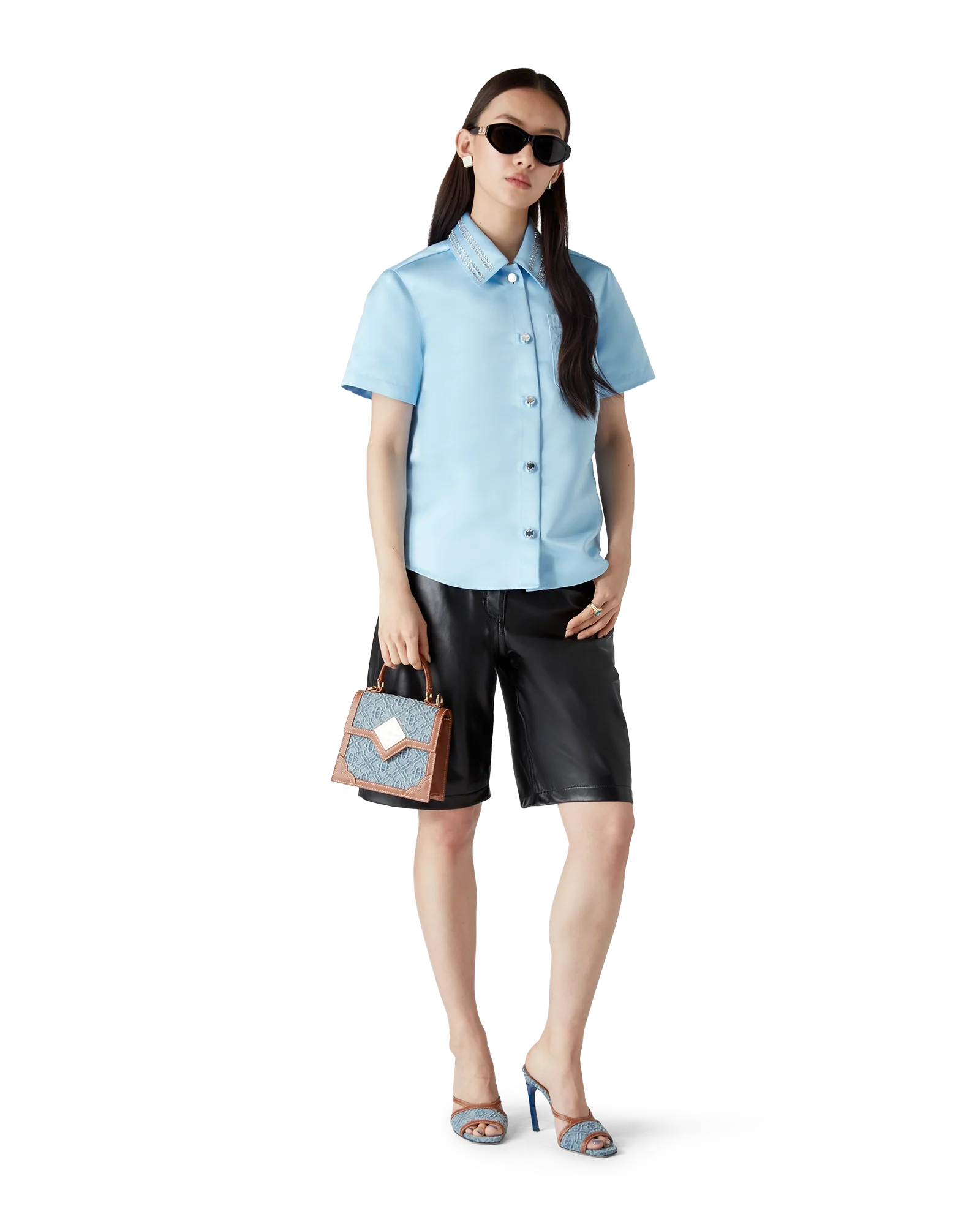 Satin Short Sleeve Shirt