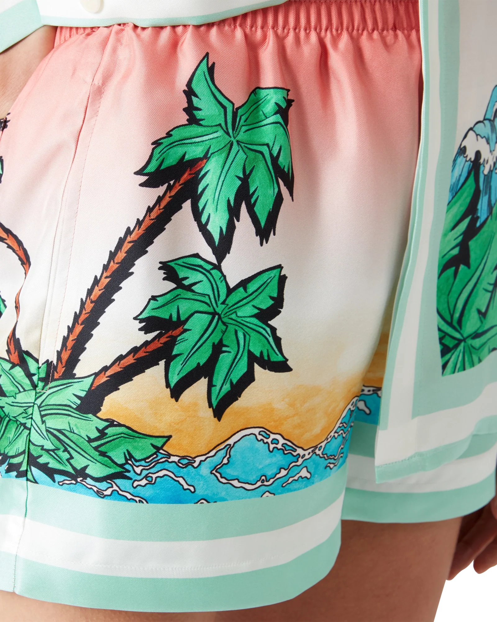 Tennis Club Silk Shorts