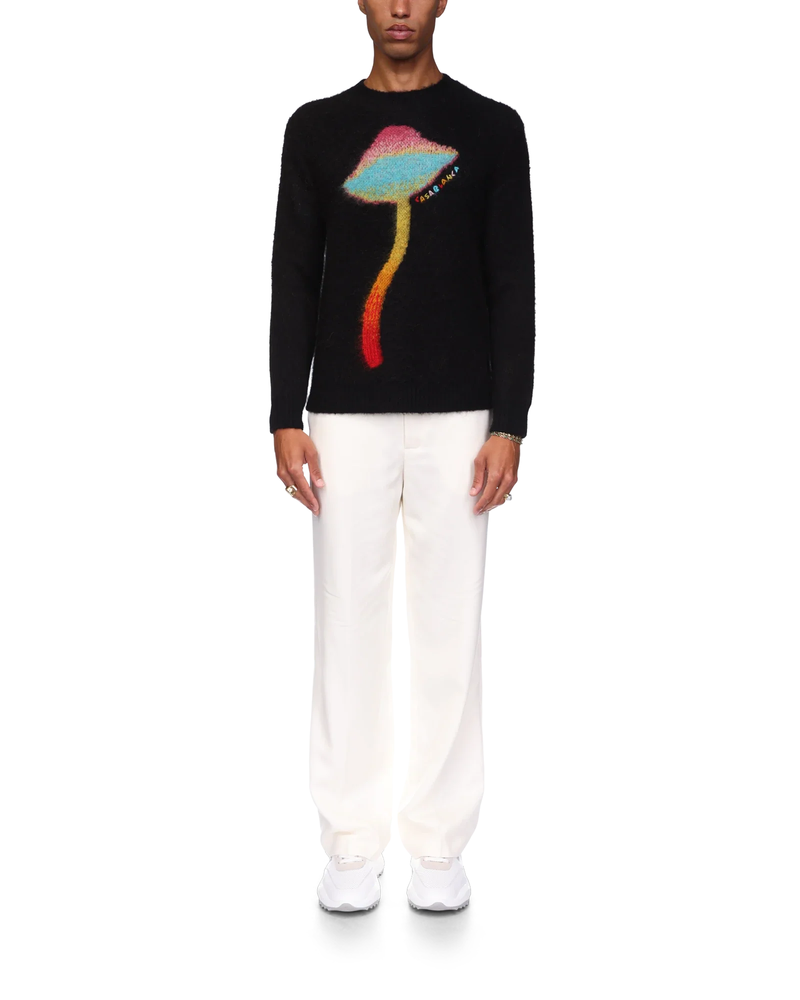 Rainbow Mushroom Mohair Jumper