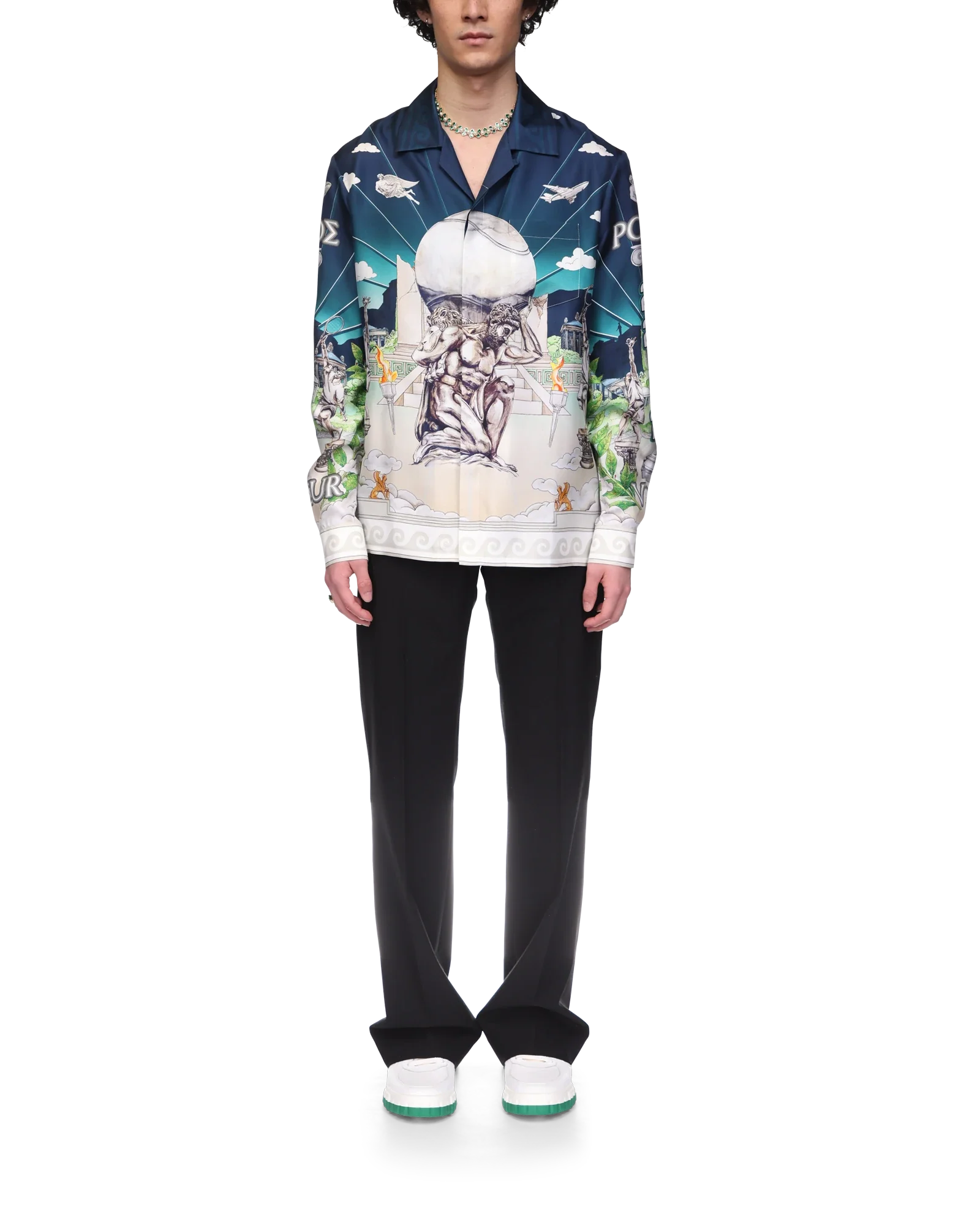 Le Temple Du Sport Long Sleeve Silk Shirt