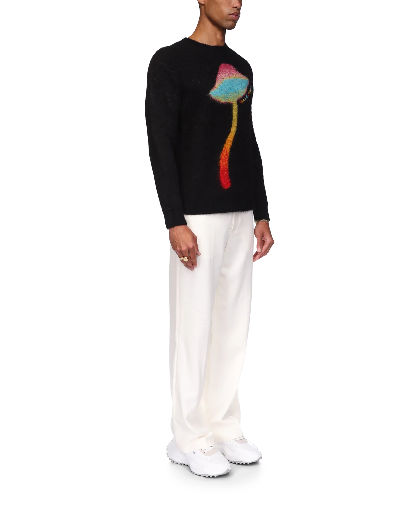 Rainbow Mushroom Mohair Jumper