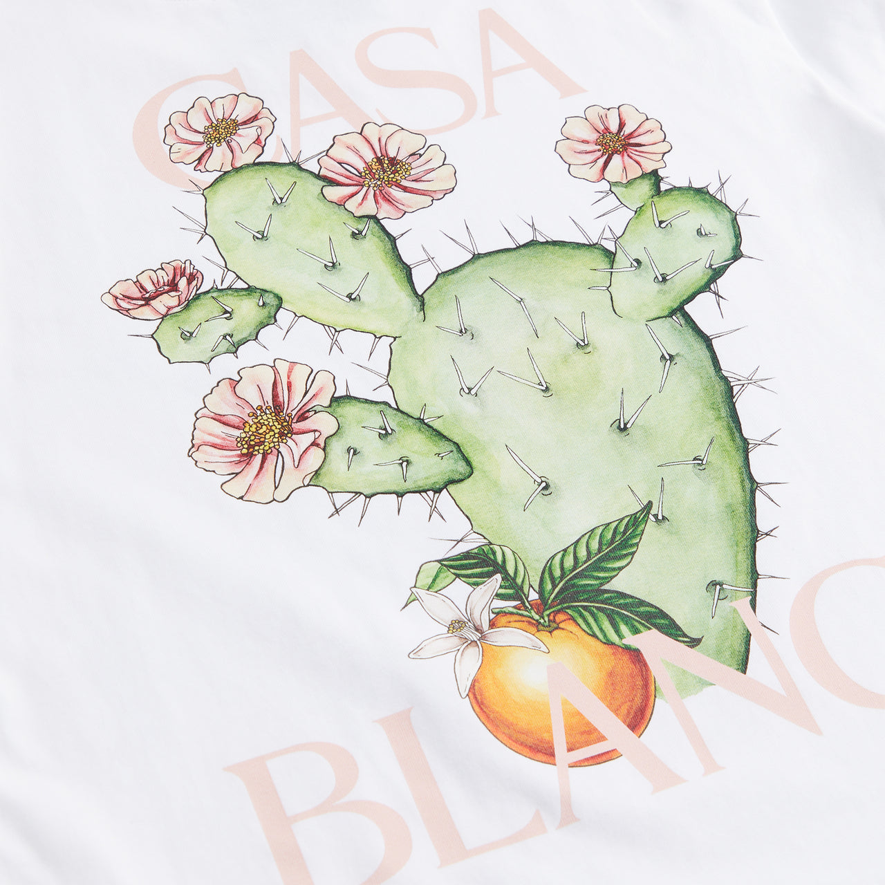 T-shirt Cactus et Orange